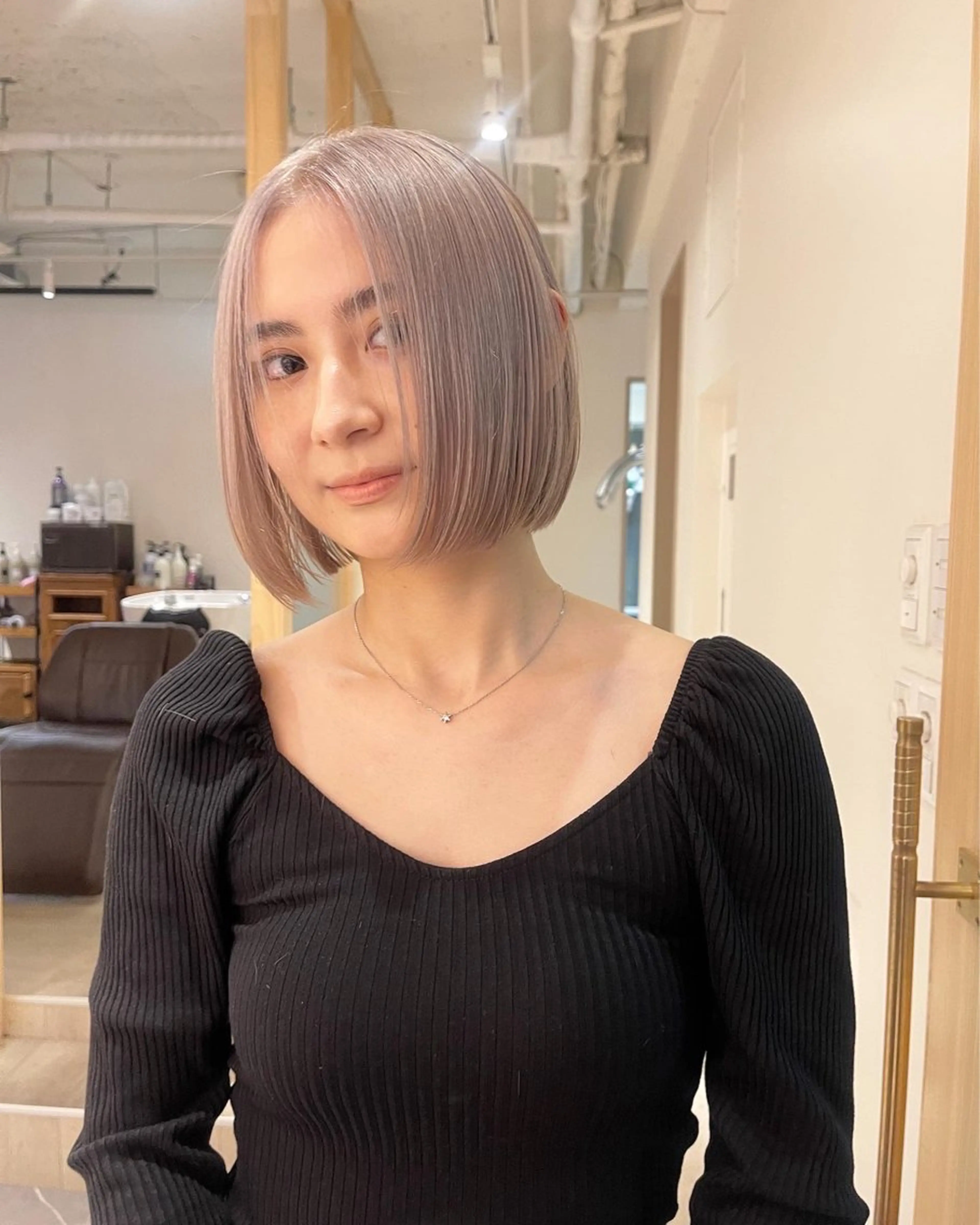 ショート カラー ハイトーンカラー ボブ 髪質改善 トリートメント カット ヘアカラー トリートメント PALAN K-Beauty SHINJUKU所属・“ミニモ最高評価獲得 “代表"Kohei"のヘアスタイル