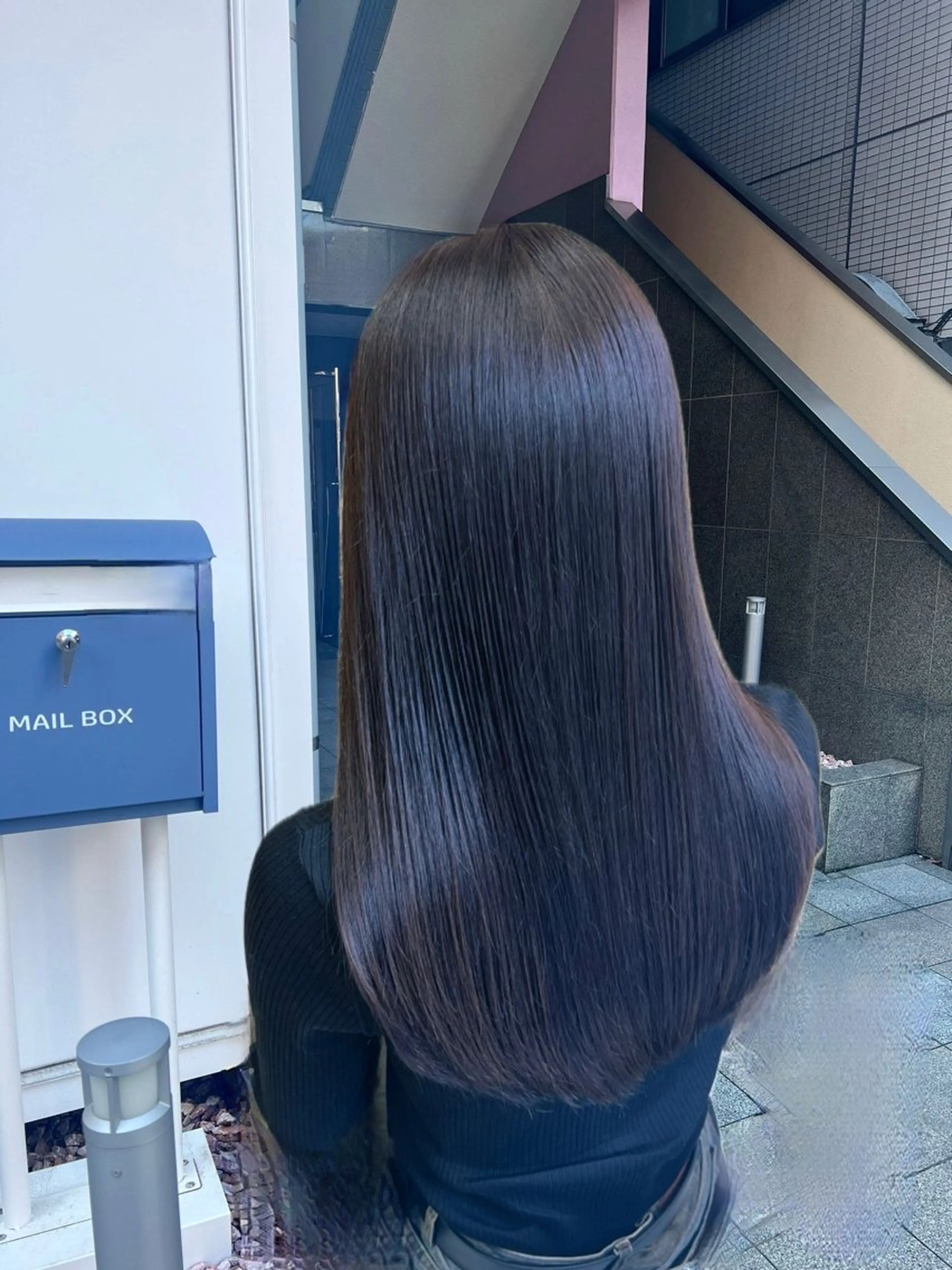セミロング カラー ラベンダーカラー 髪質改善 カット ヘアカラー トリートメント FAHREN-PURE所属・韓国ヘアカラーパーマ 遠藤のヘアスタイル