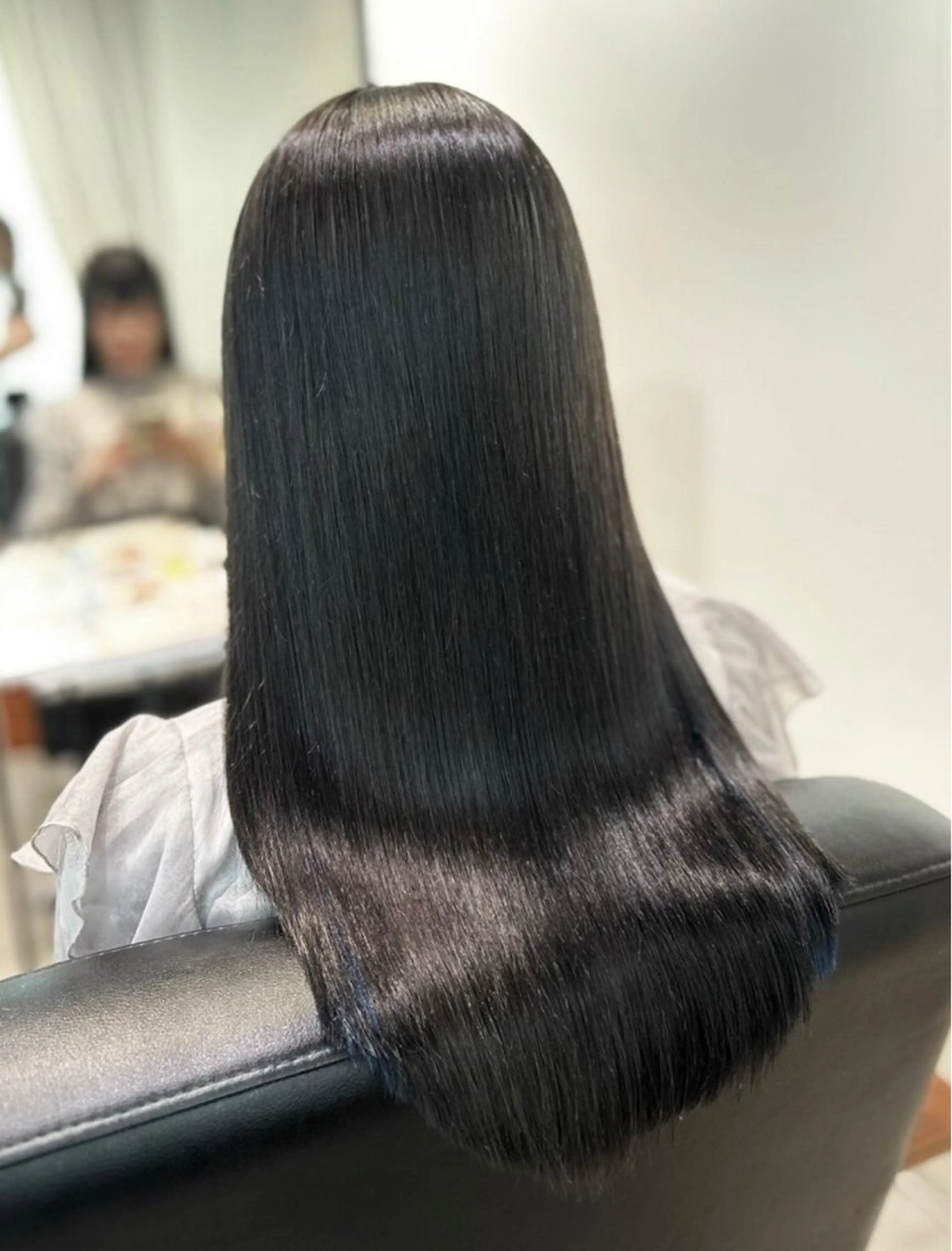 ロング 韓国風顔まわり/ベー ジュ/マツエク♡美咲のヘアスタイル