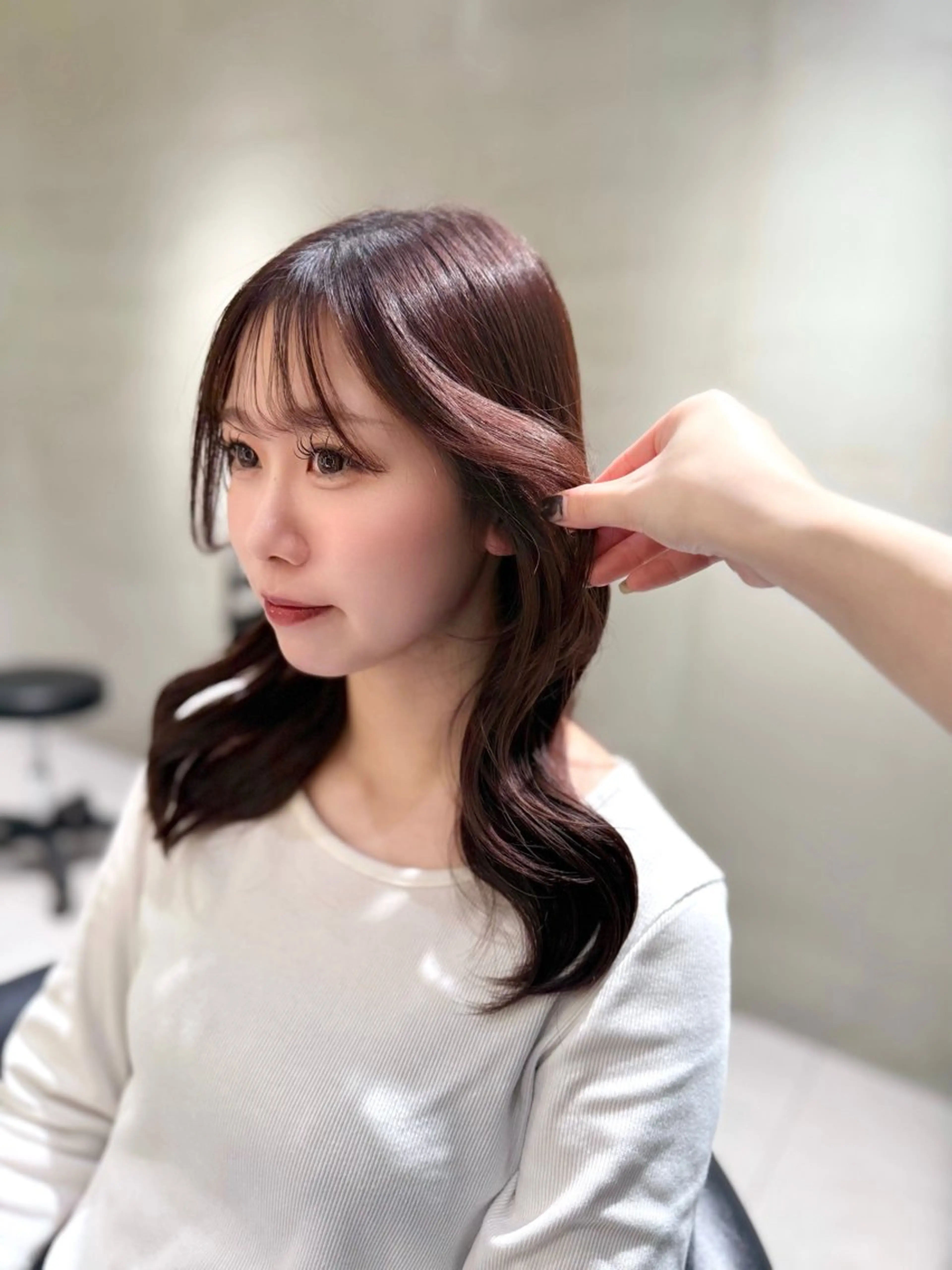 ミディアム ヘアカラー ハイトーン特化🤍/ 韓国ボブ / ハルナのヘアスタイル