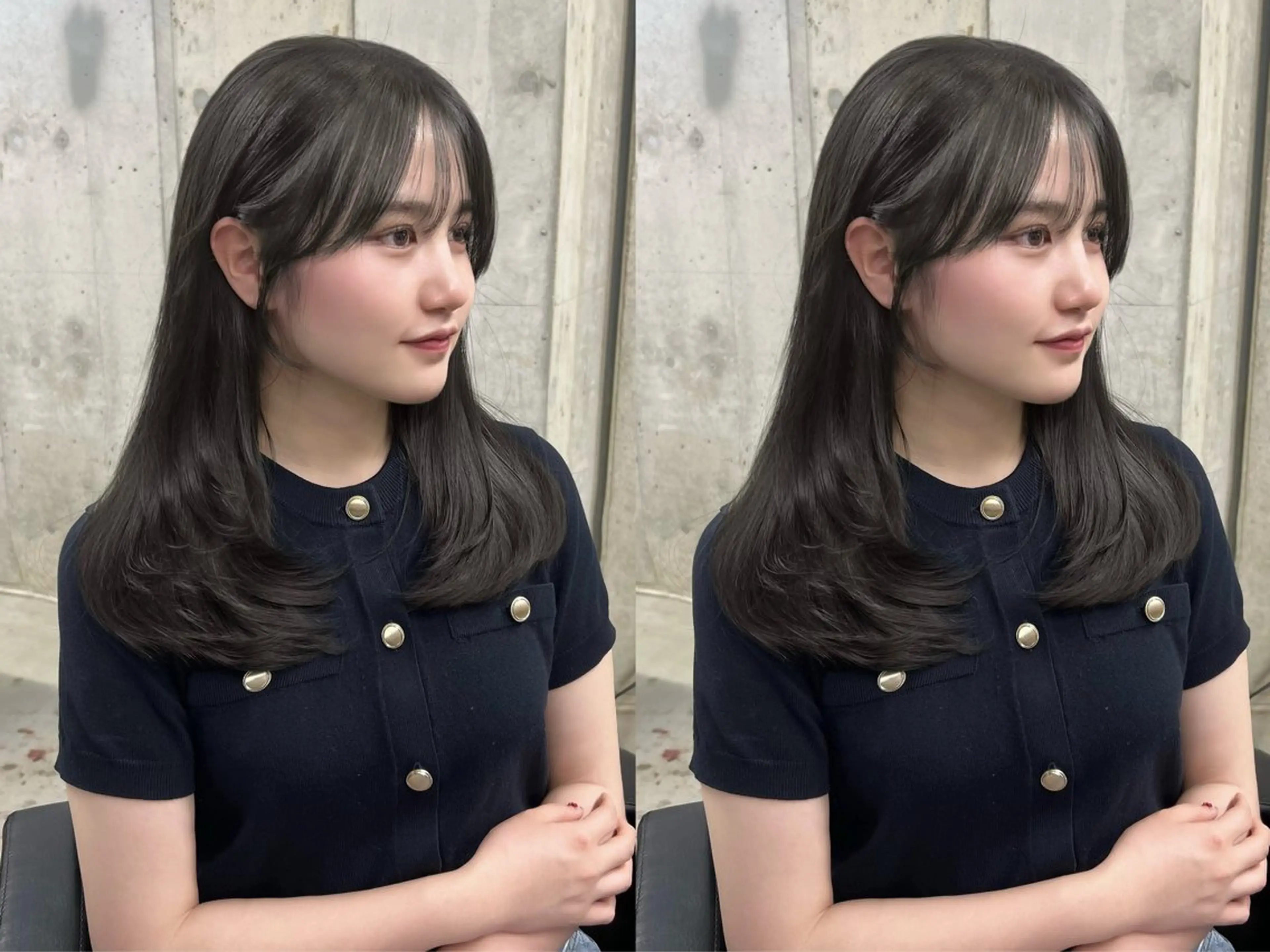 ロング くびれヘア レイヤーカット カット ヘアカラー lafit kaedeのヘアスタイル