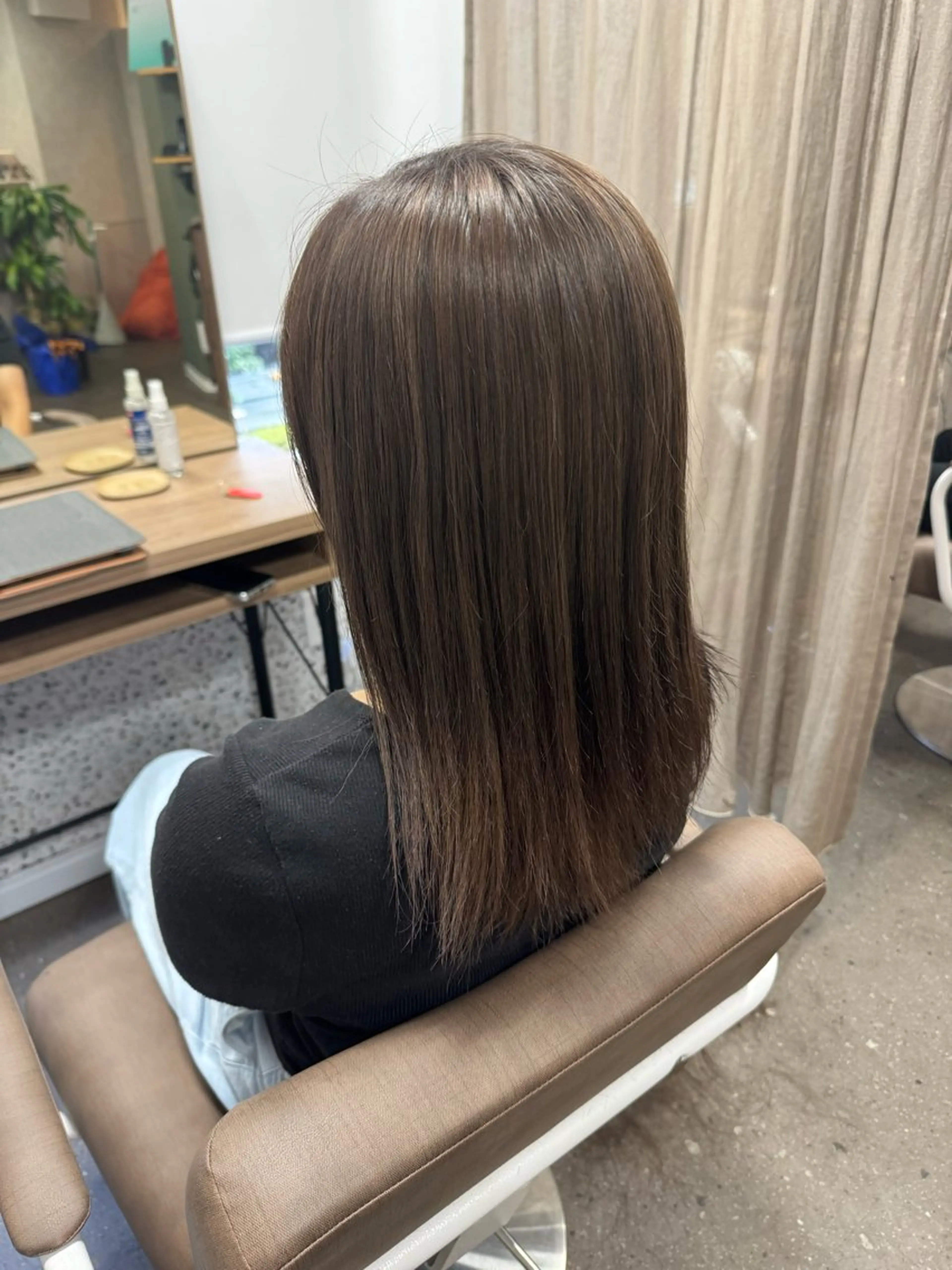 セミロング カット ヘアカラー トリートメント TELAHAIR研究学園店所属・TELAHAIR 副店長 永田のヘアスタイル