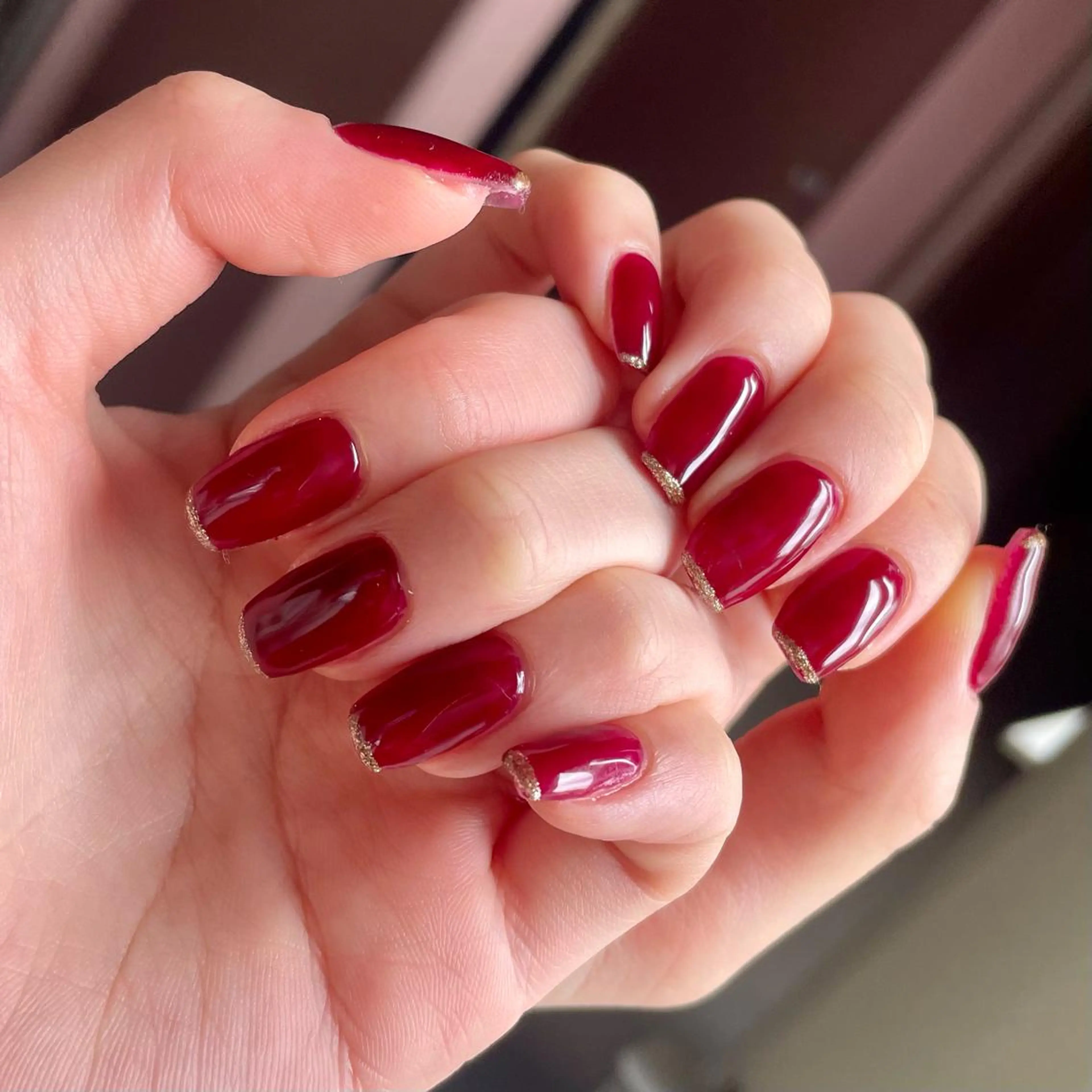 ネイル ワンカラーネイル 奥園 良恵のネイルデザイン