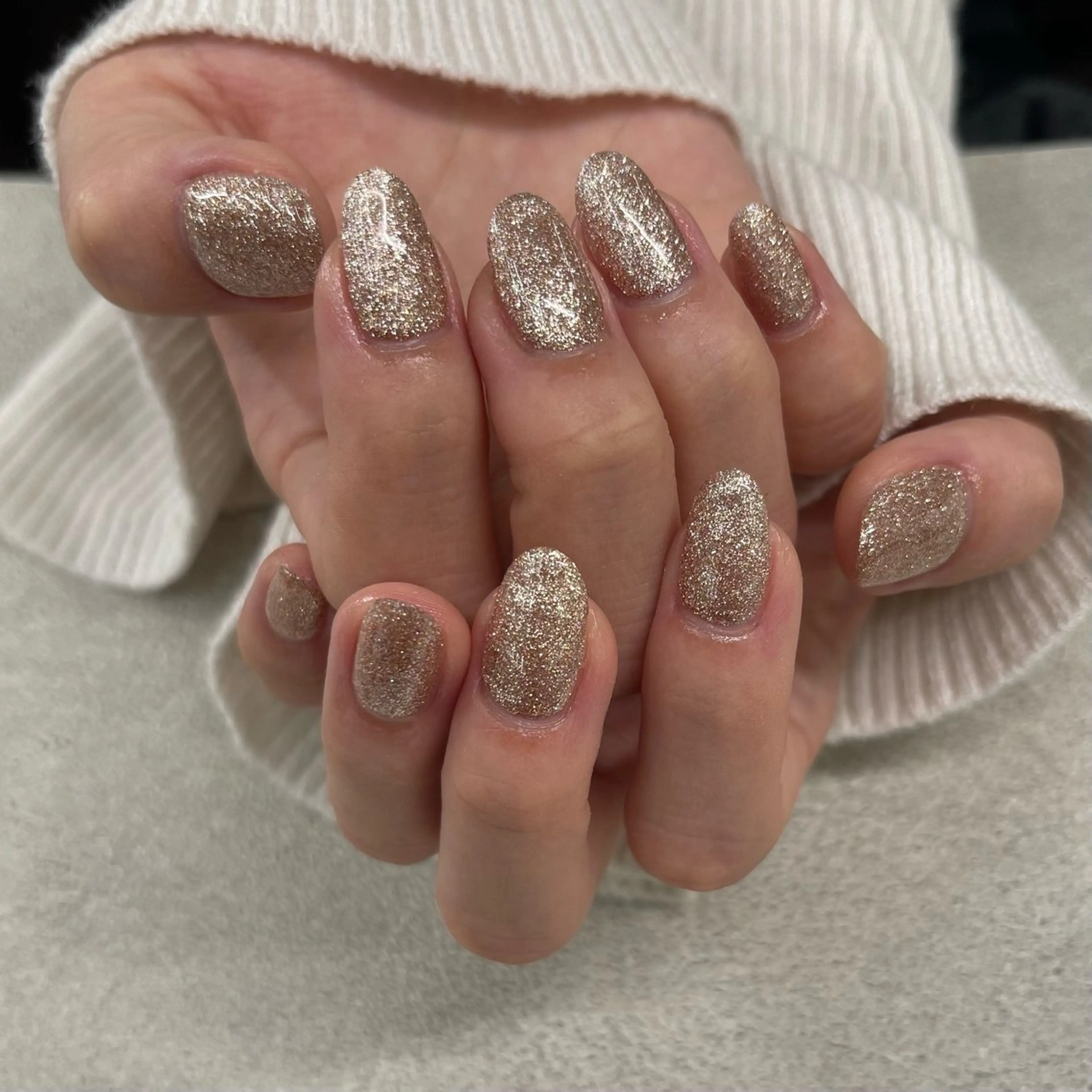 ネイル ラメ(グリッター) ワンカラーネイル MAXKELLY HARUKAのネイルデザイン