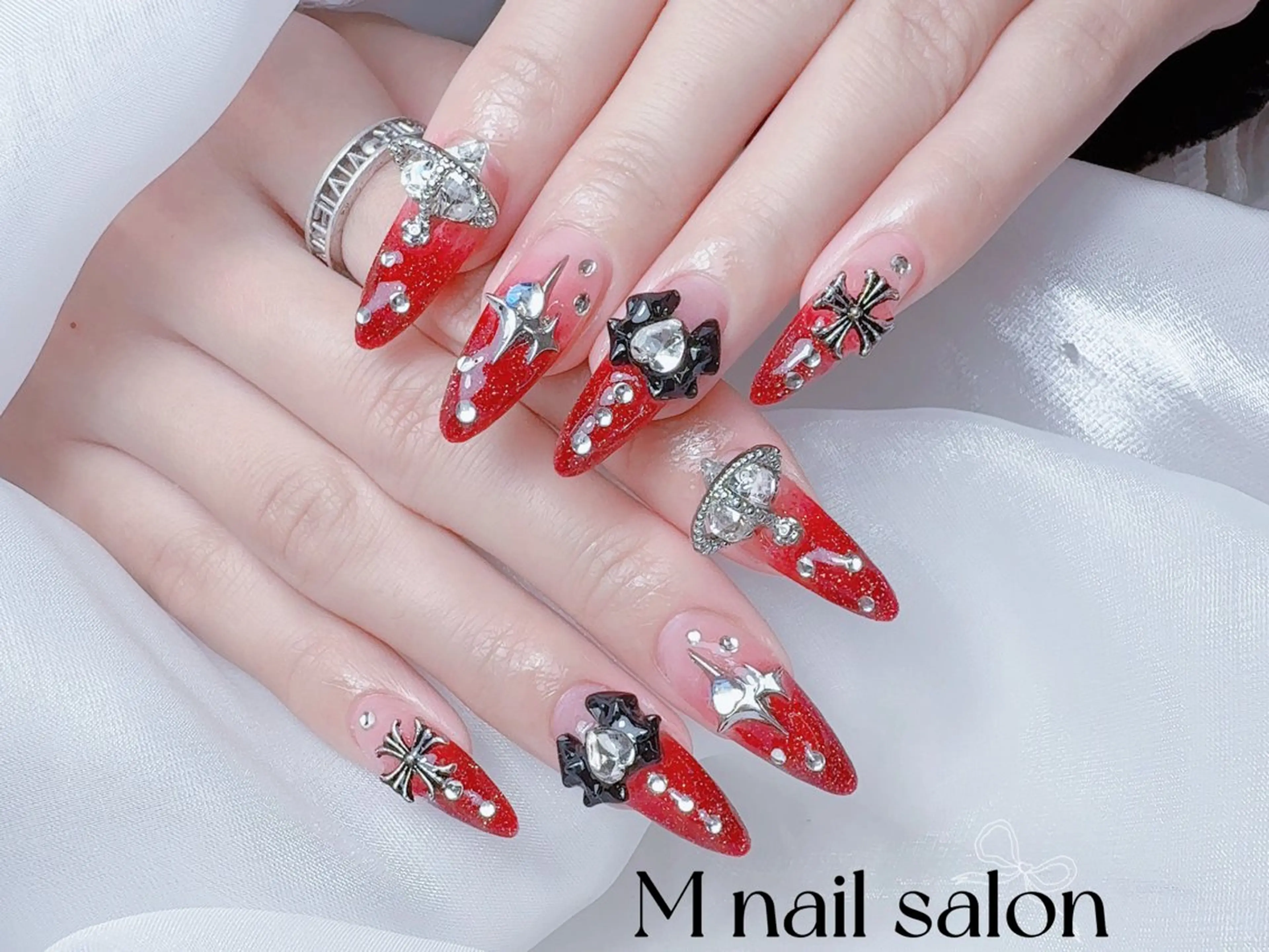 ネイル ハンドネイル M🌷nail 長さだし専門店のネイルデザイン