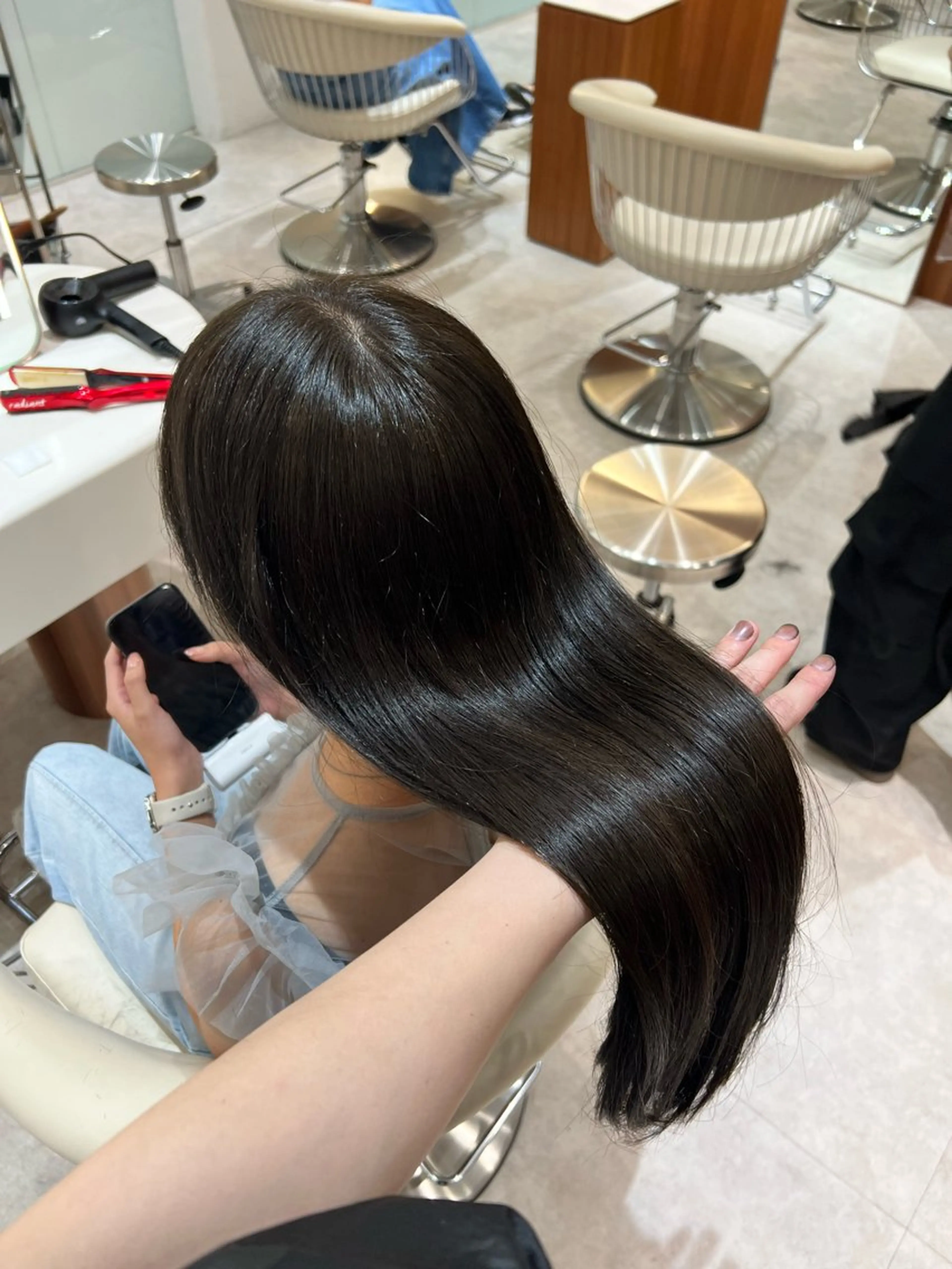 ミディアム カラー ✨髪質改善 縮毛矯正 艶髪 立川 コウキ✨のヘアスタイル