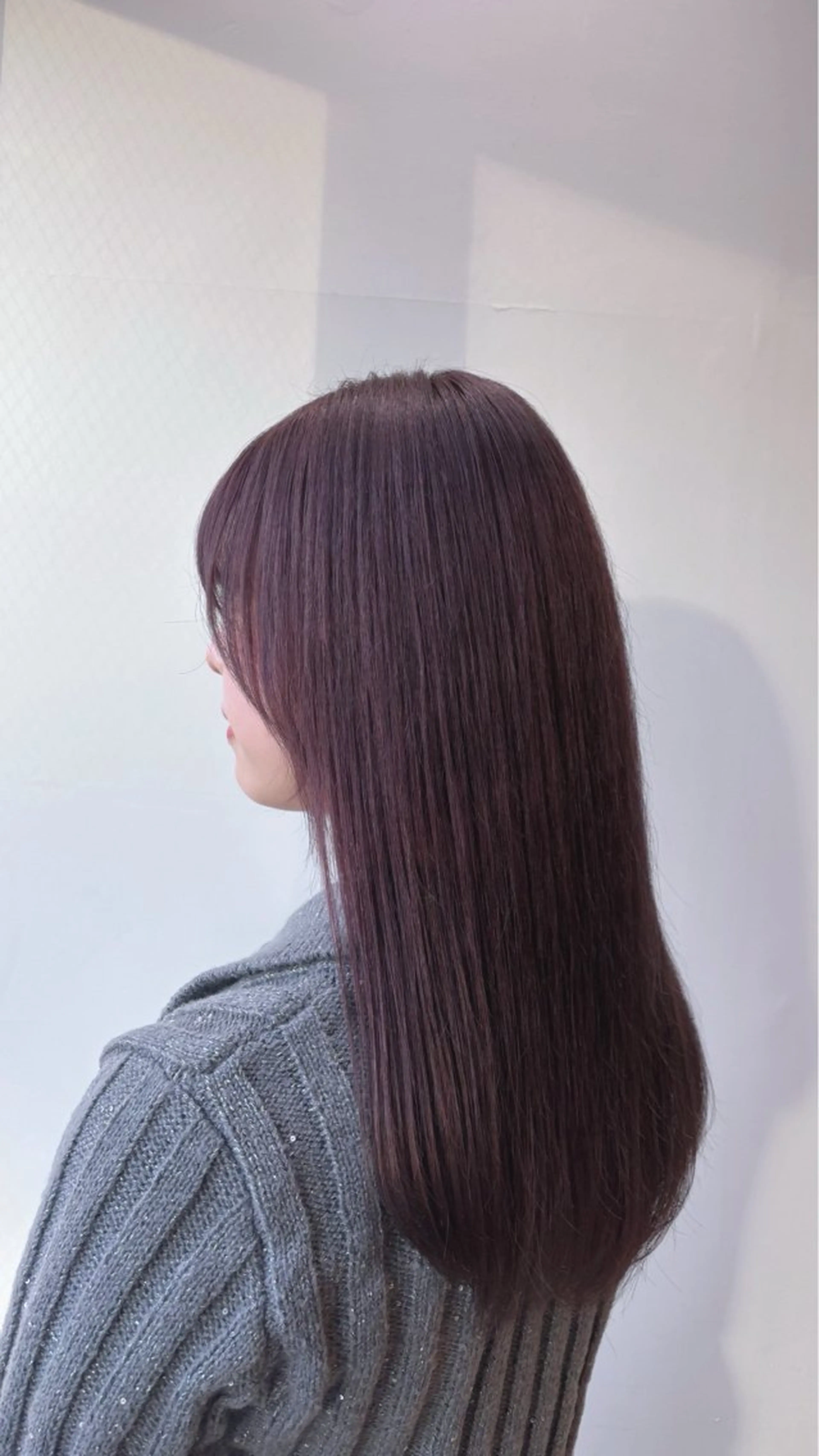 ロング カラー グレージュ ラベンダーカラー ラベンダーグレージュ ラベンダーグレー 🫧髪質改善🫧 神田紗来のヘアスタイル