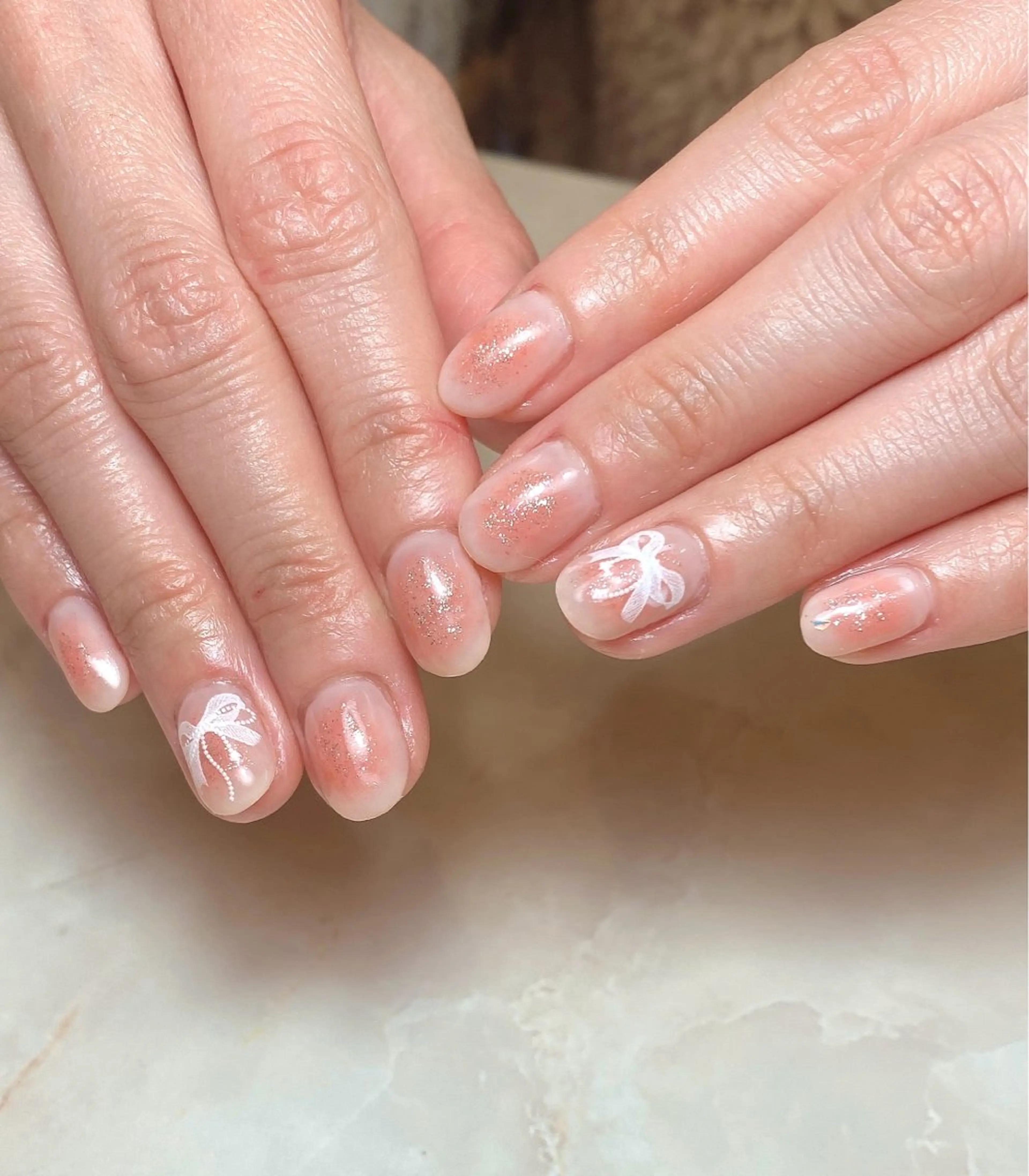 ネイル チークネイル シンプルネイル ｉｎｇ .のネイルデザイン