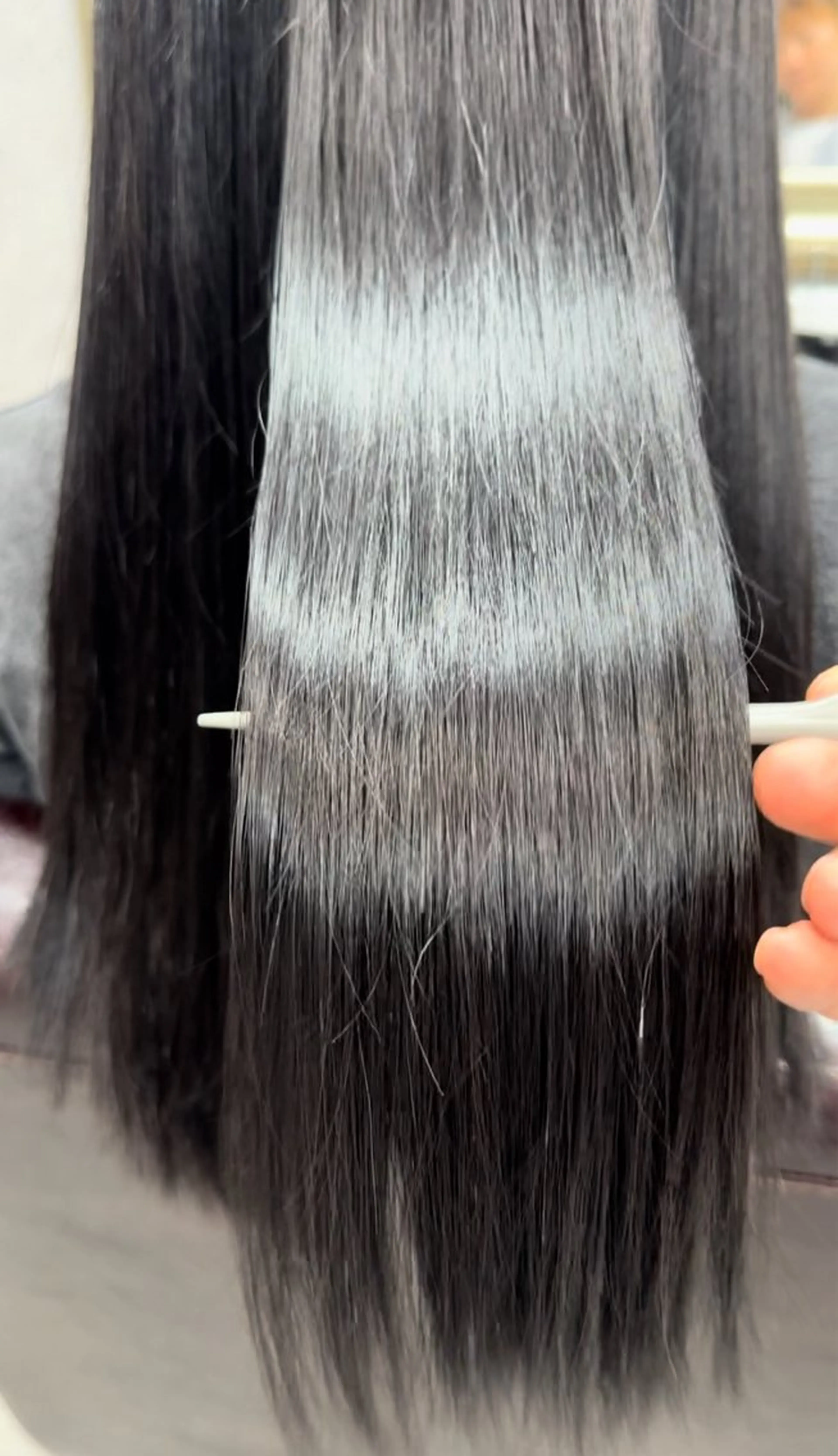 ロング カット 縮毛矯正 トリートメント Lien 深井店のヘアスタイル