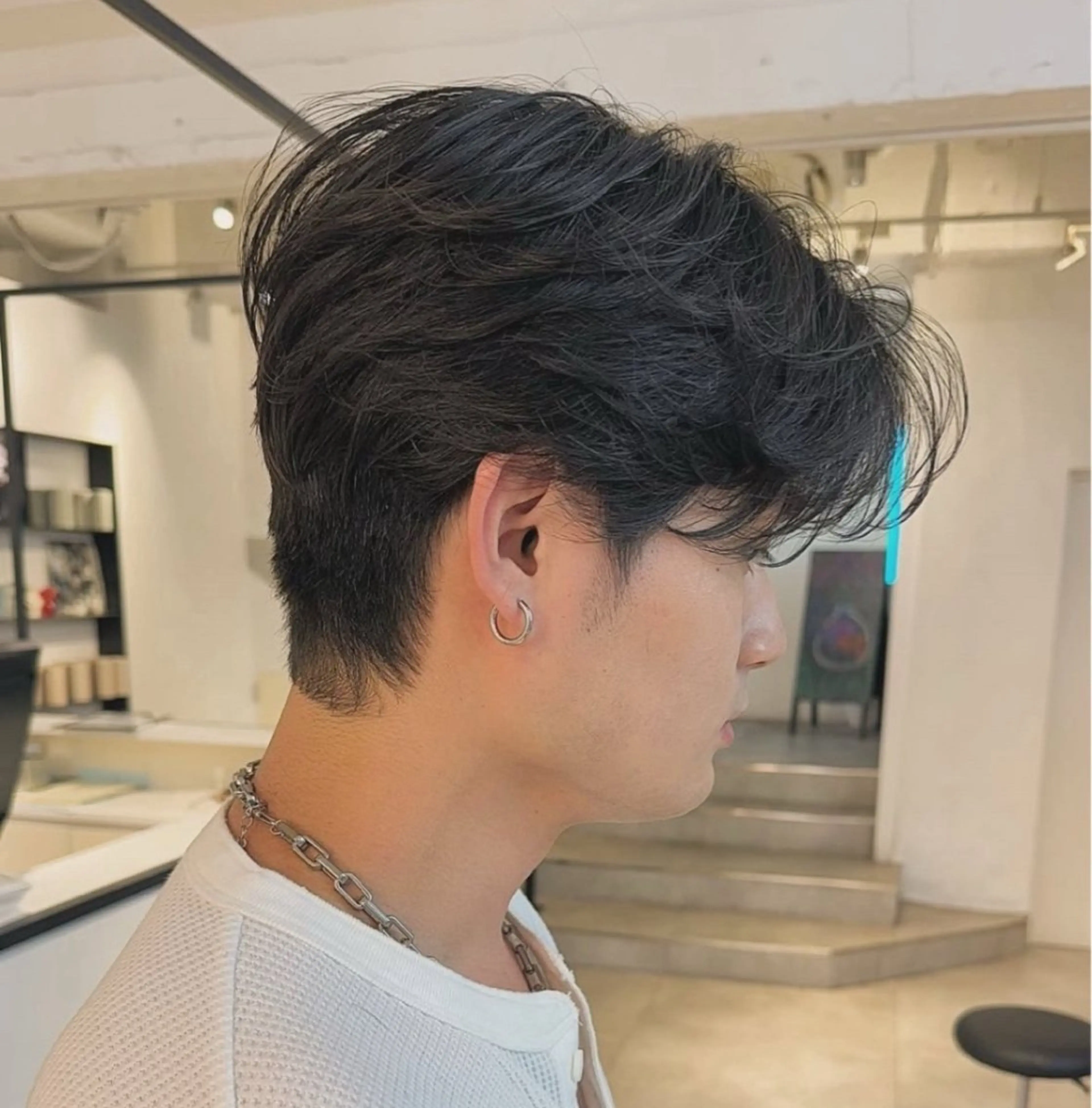 パーマ メンズ カット パーマ ハイトーン/パーマ/ メンズ / 櫻本🌐のヘアスタイル