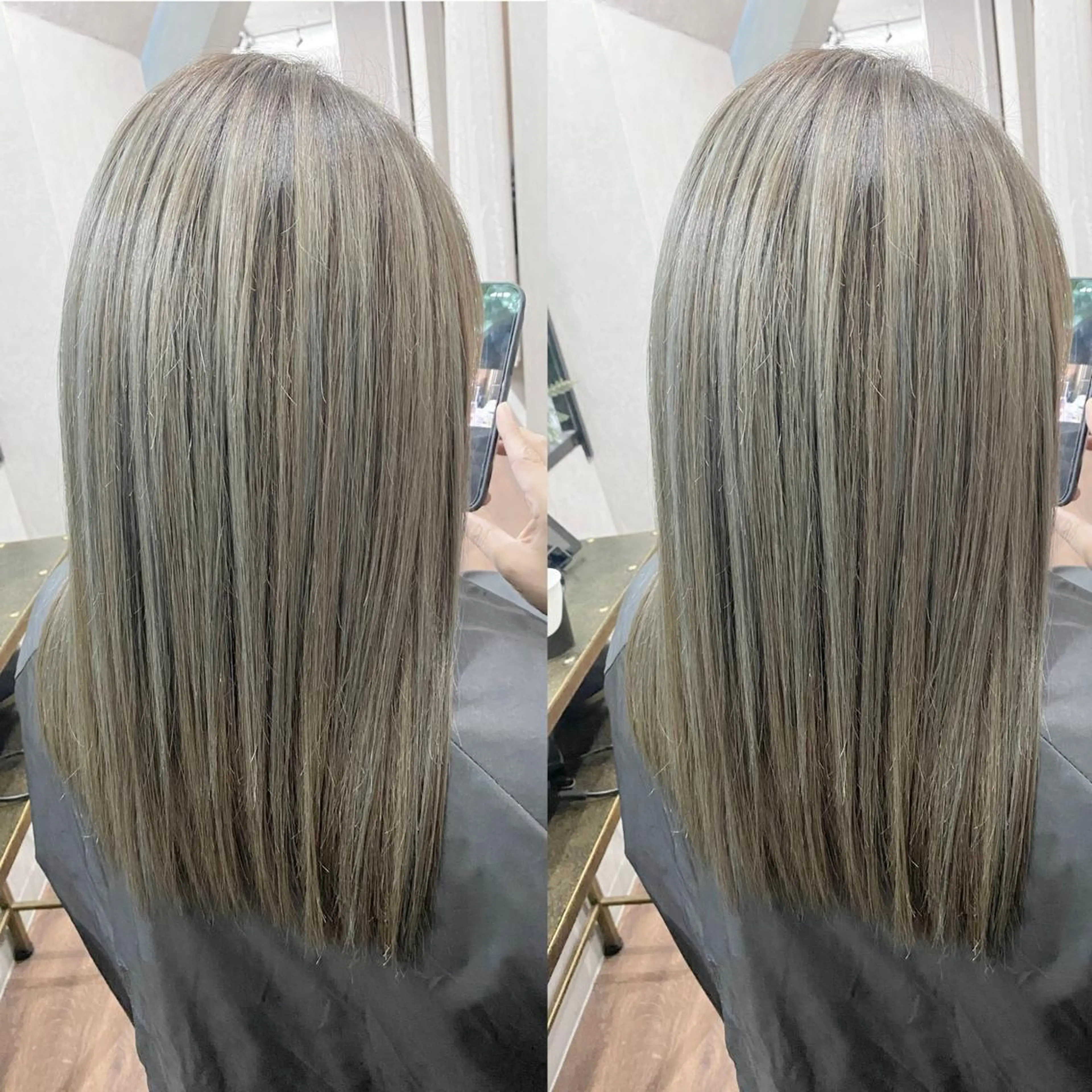 セミロング ハイライト カット ヘアカラー トリートメント _White所属・ＳＨＩ ＺＵのヘアスタイル