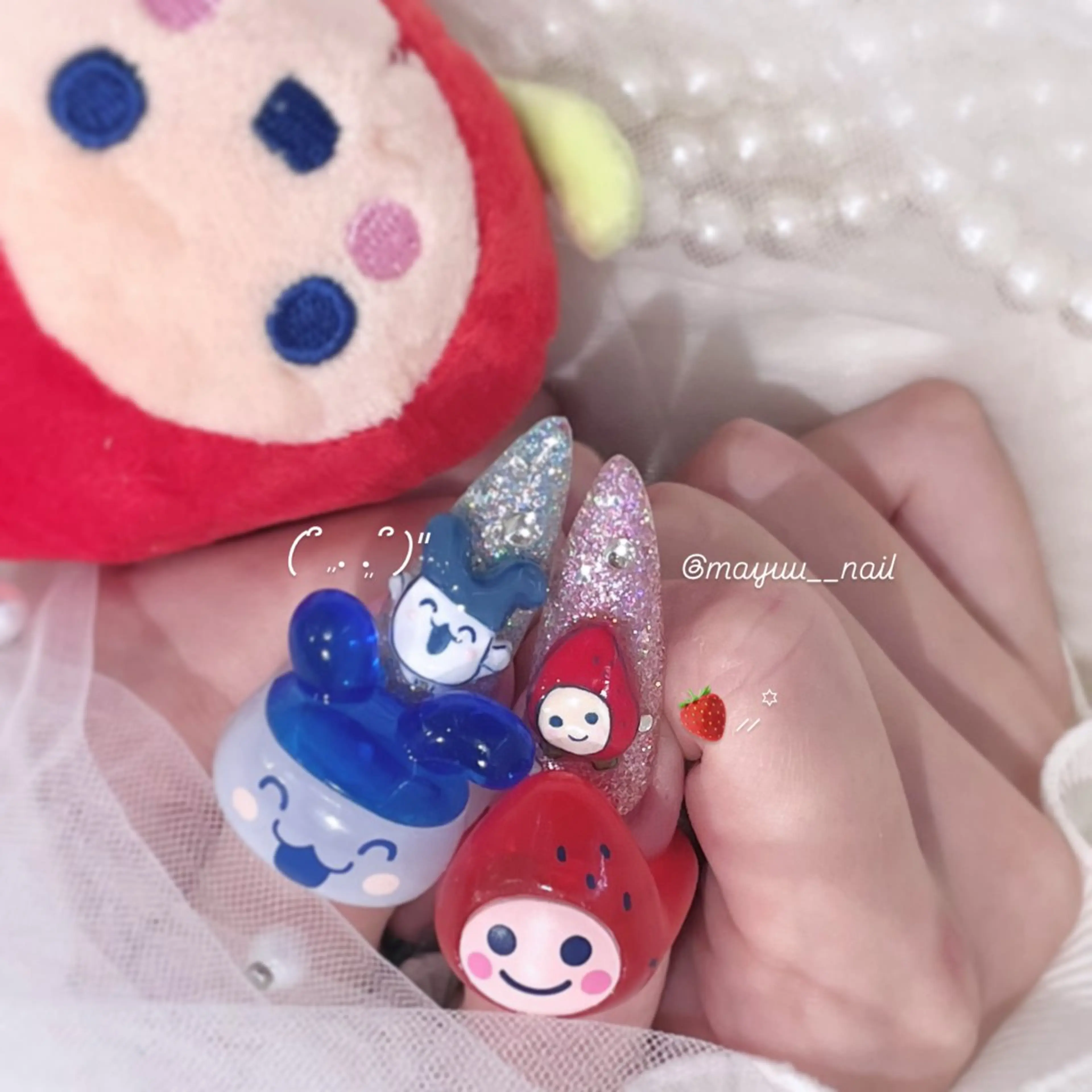 ネイル ハンドネイル 🎀 Mayu 🎀痛ネイルのネイルデザイン