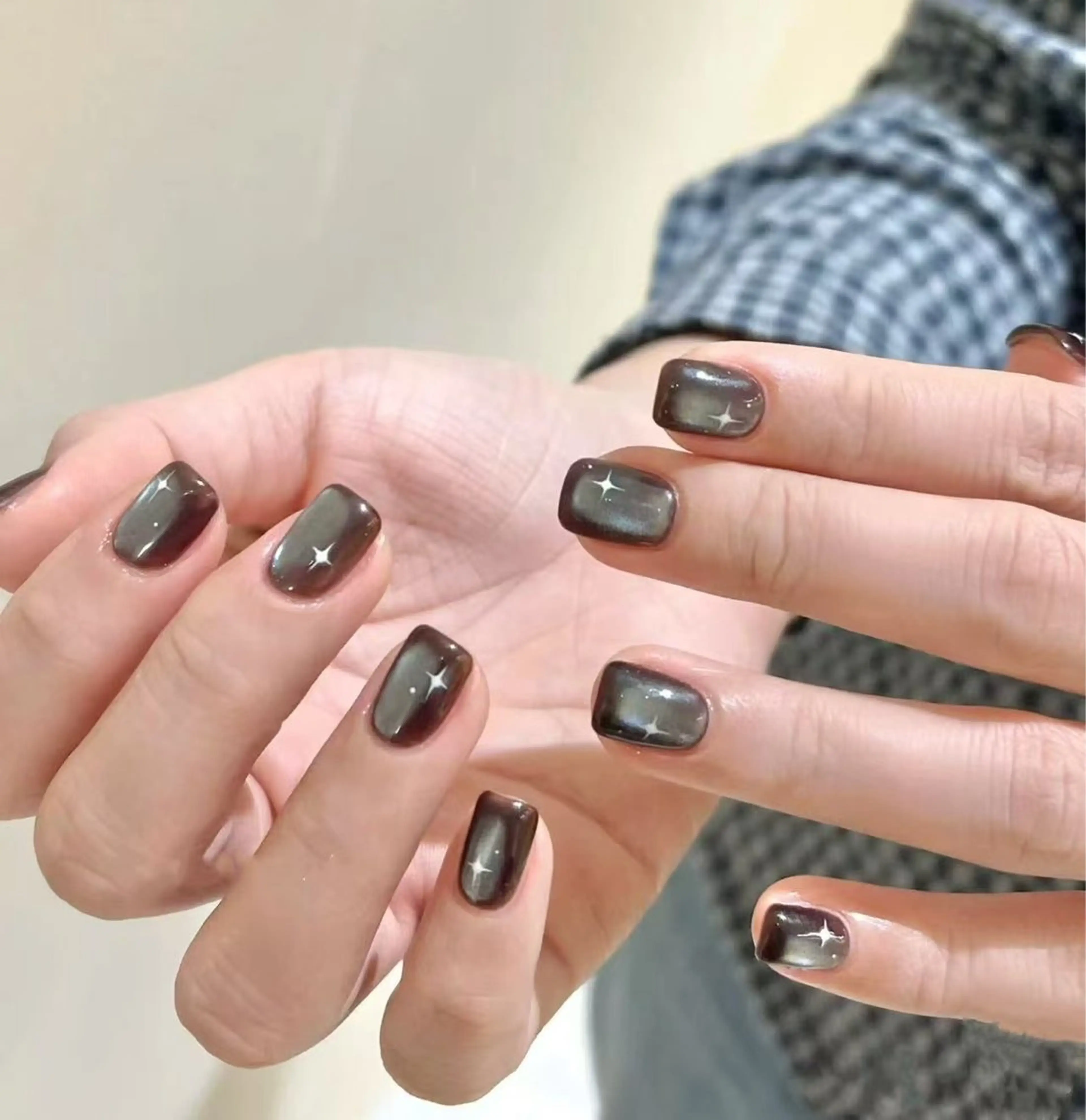 ネイル フラワーネイル フレンチネイル ジェルネイル ガラスフレンチ ハート ハンドネイル BabyYouMi ねねのネイルデザイン