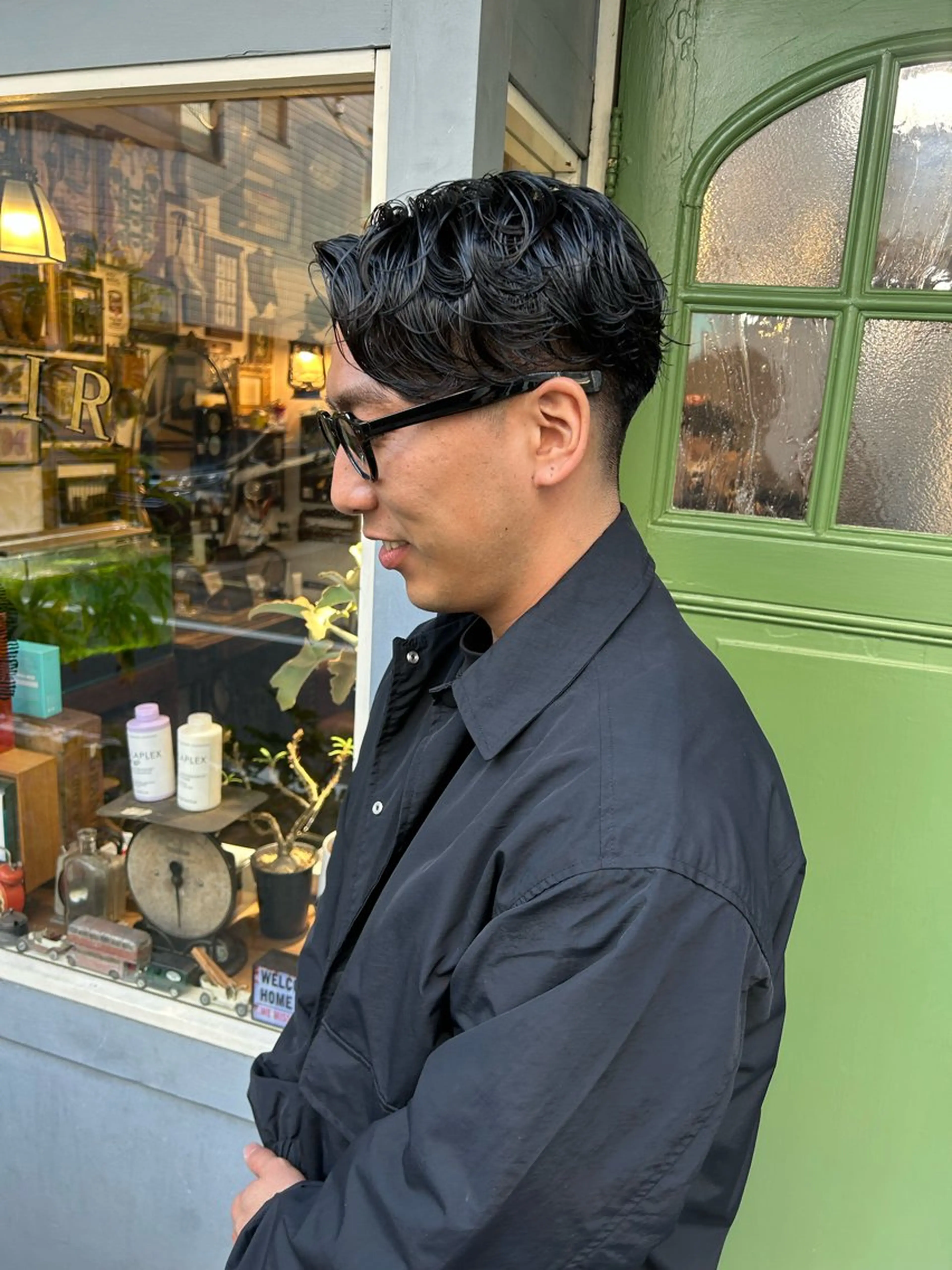 ショート パーマ メンズ カット パーマ 清水千優/パーマ/透 明感カラー/メンズのヘアスタイル