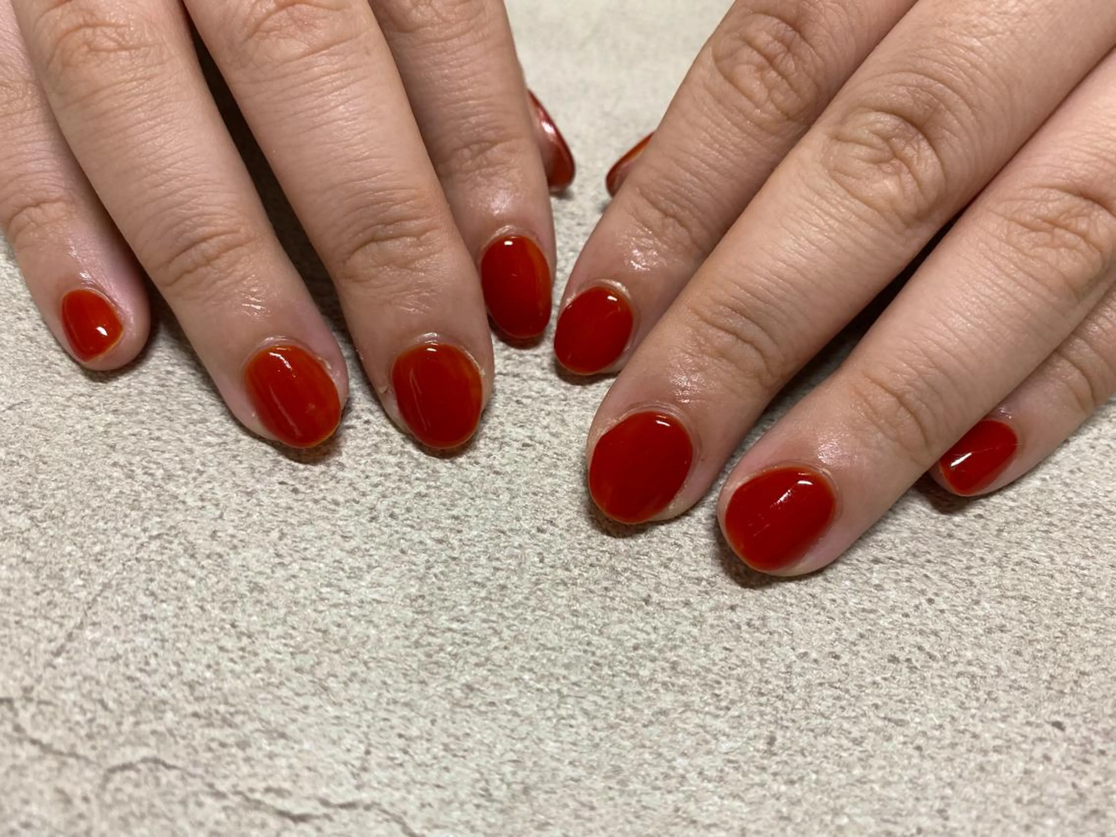 ネイル ワンカラーネイル ハンドネイル Mogu nail 二子玉川のネイルデザイン