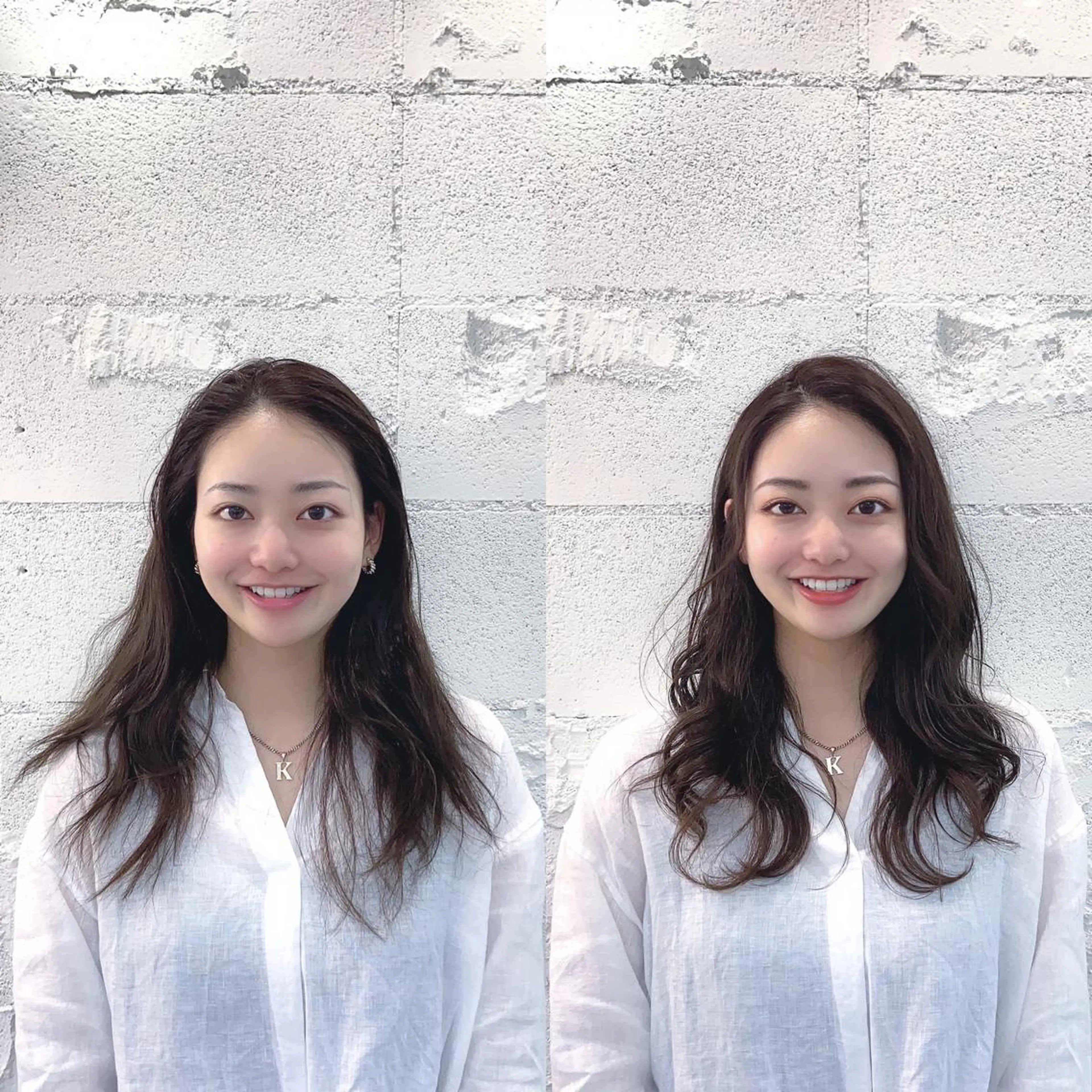 セミロング 韓国カットパーマ✂︎ Toshiのヘアスタイル