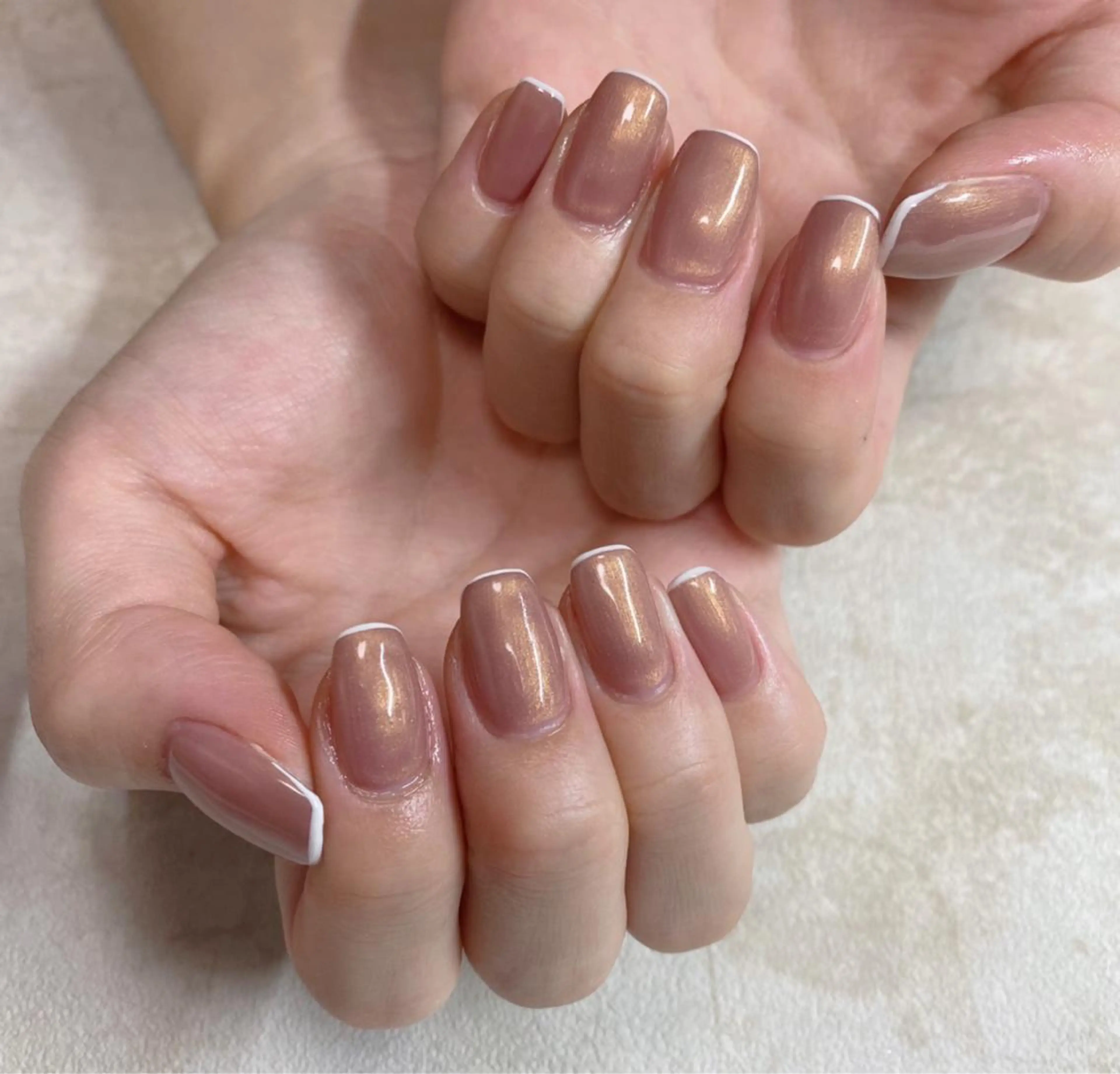 ネイル フレンチネイル 𝑺 𝒏𝒂𝒊𝒍✳︎のネイルデザイン