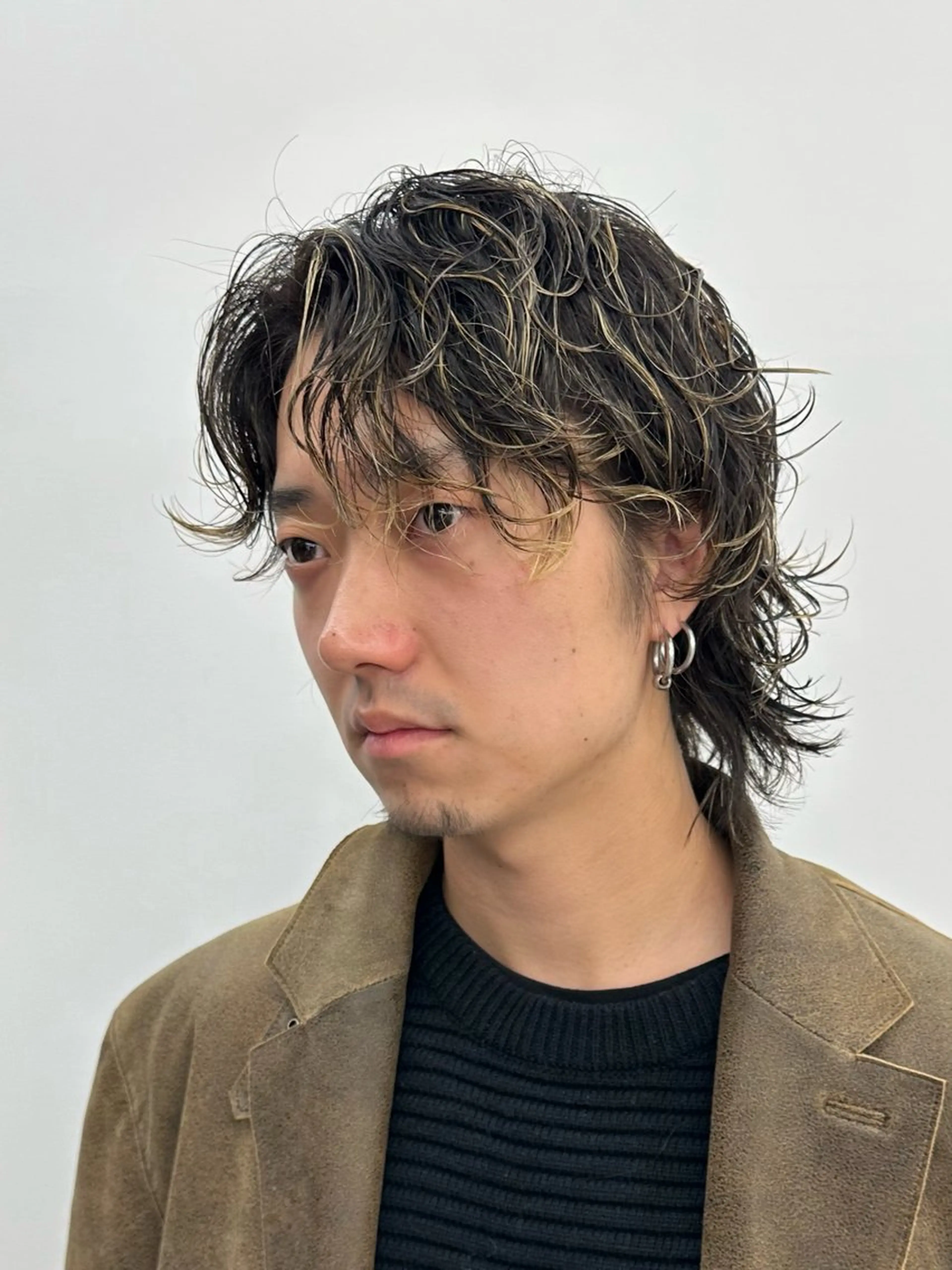 ショート カラー パーマ メンズ Vir by browのヘアスタイル