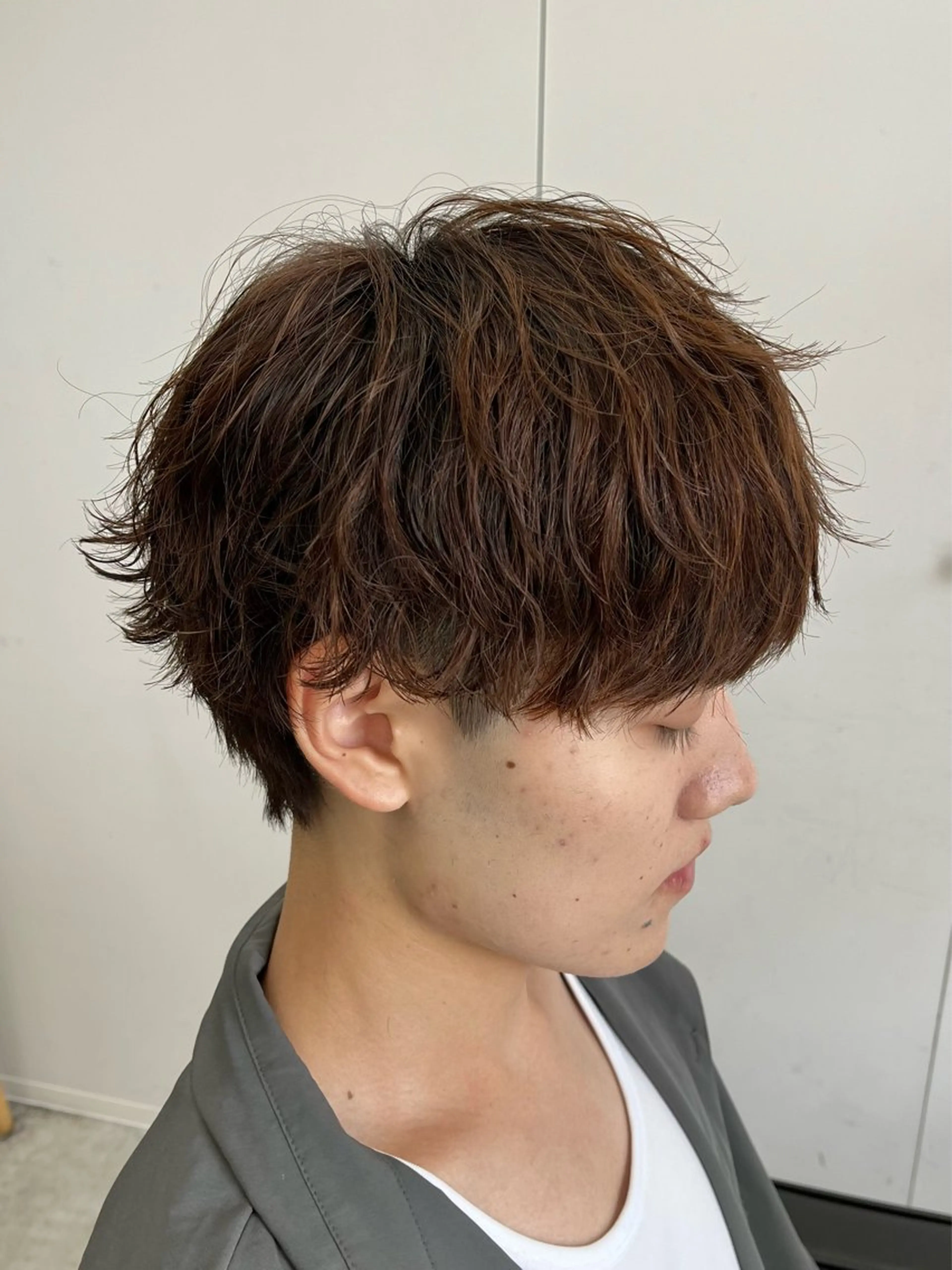 ショート パーマ メンズ マッシュ メンズパーマ カット パーマ 新潟メンズパーマ 新潟駅/小田拓実のヘアスタイル