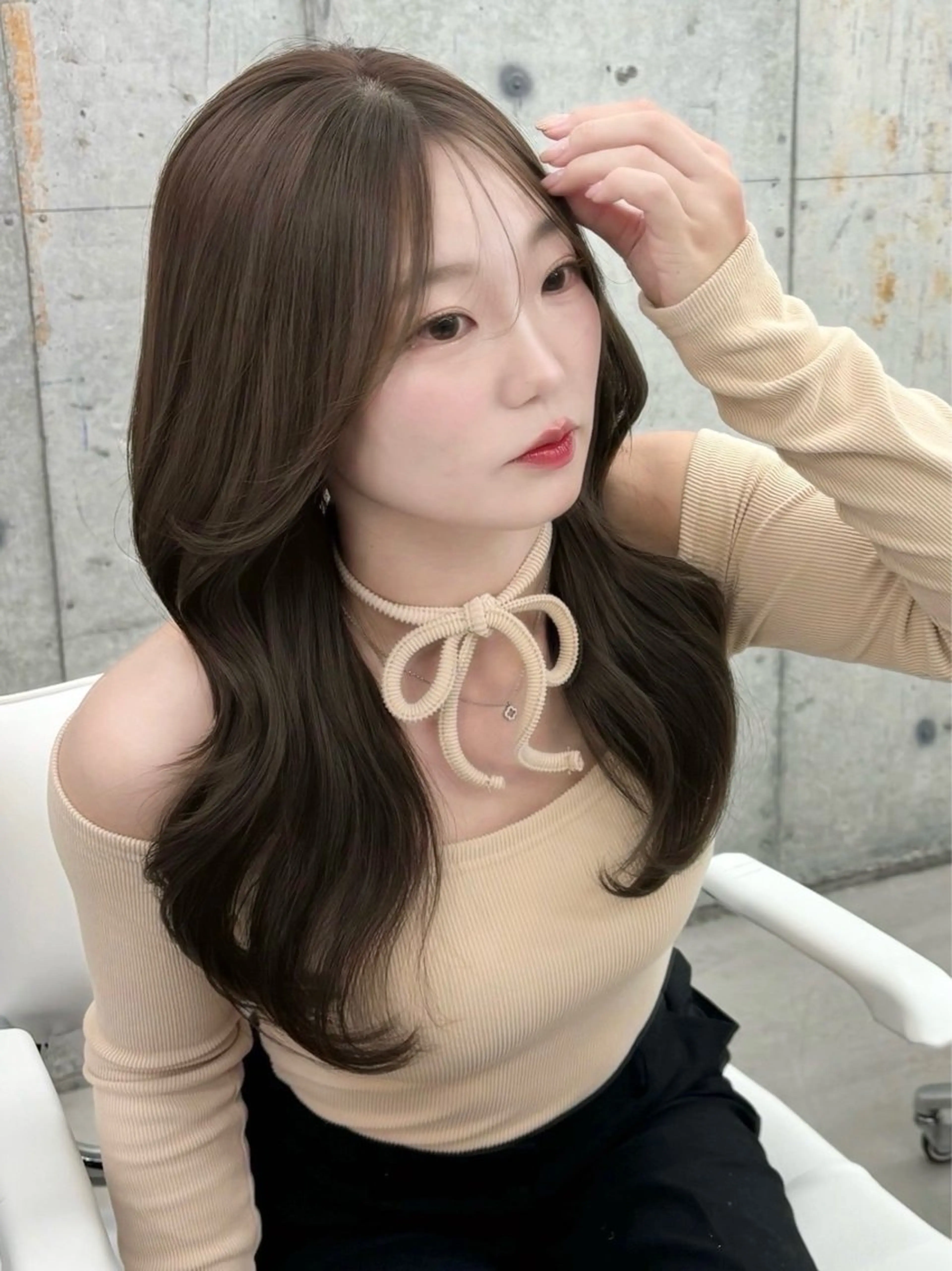 カラー NI表参道所属・Kana/韓国ヘア /暖色カラー🍒のヘアスタイル