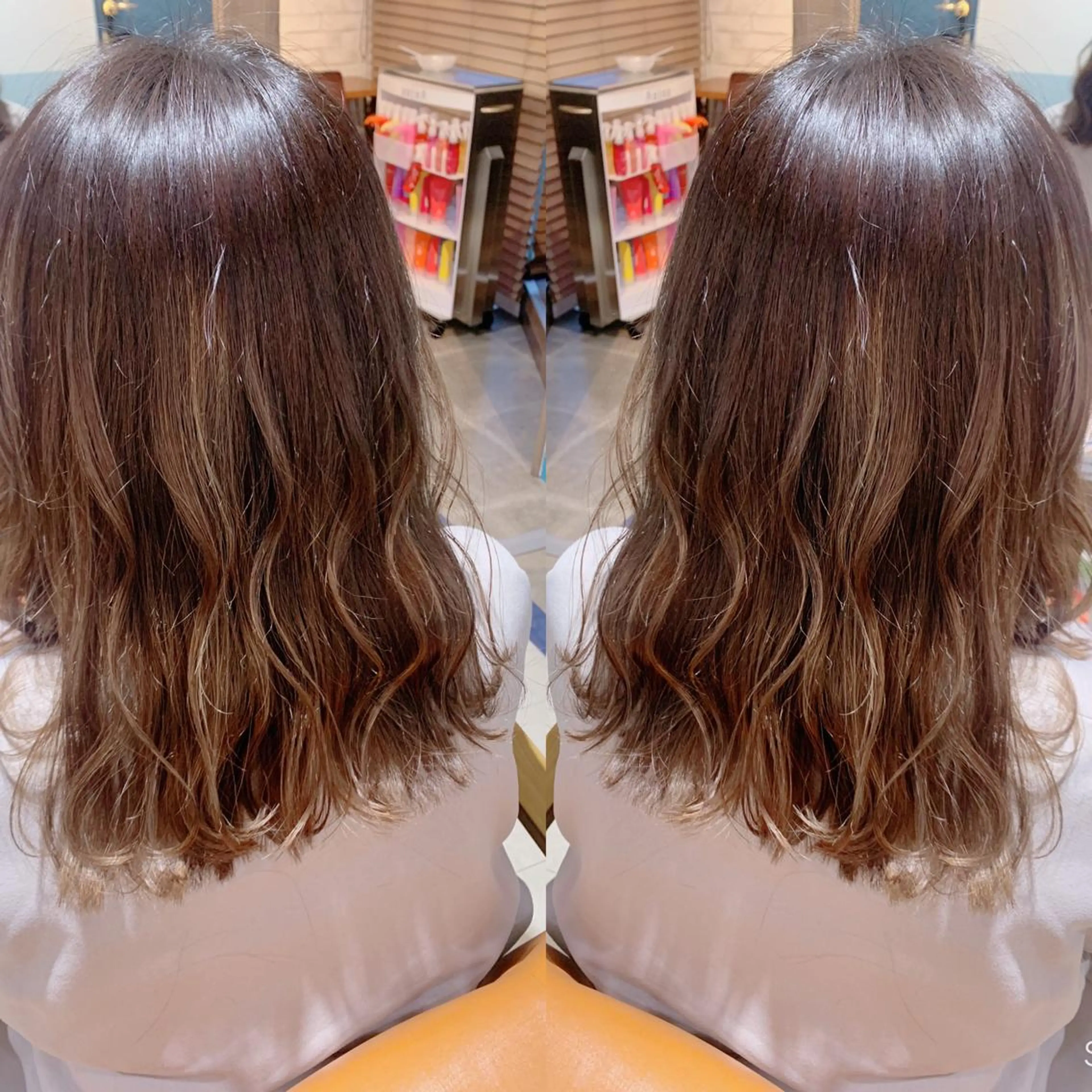 ミディアム ムルギョル巻き 韓国🇰🇷 ✂︎hair 内田愛のヘアスタイル