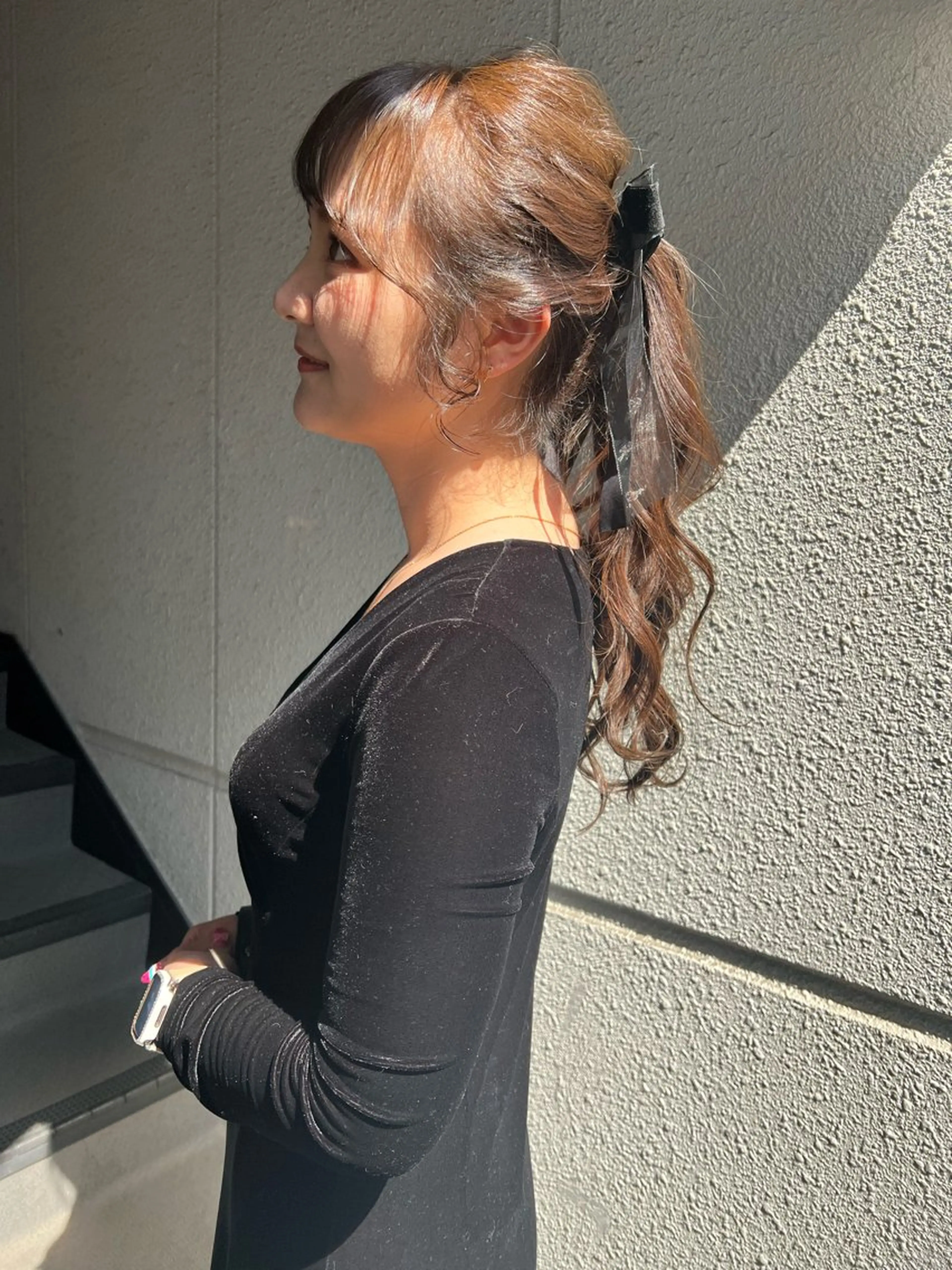 ロング カラー ヘアアレンジ ベージュカラー カラーパティシエ facce🌼ikoのヘアスタイル