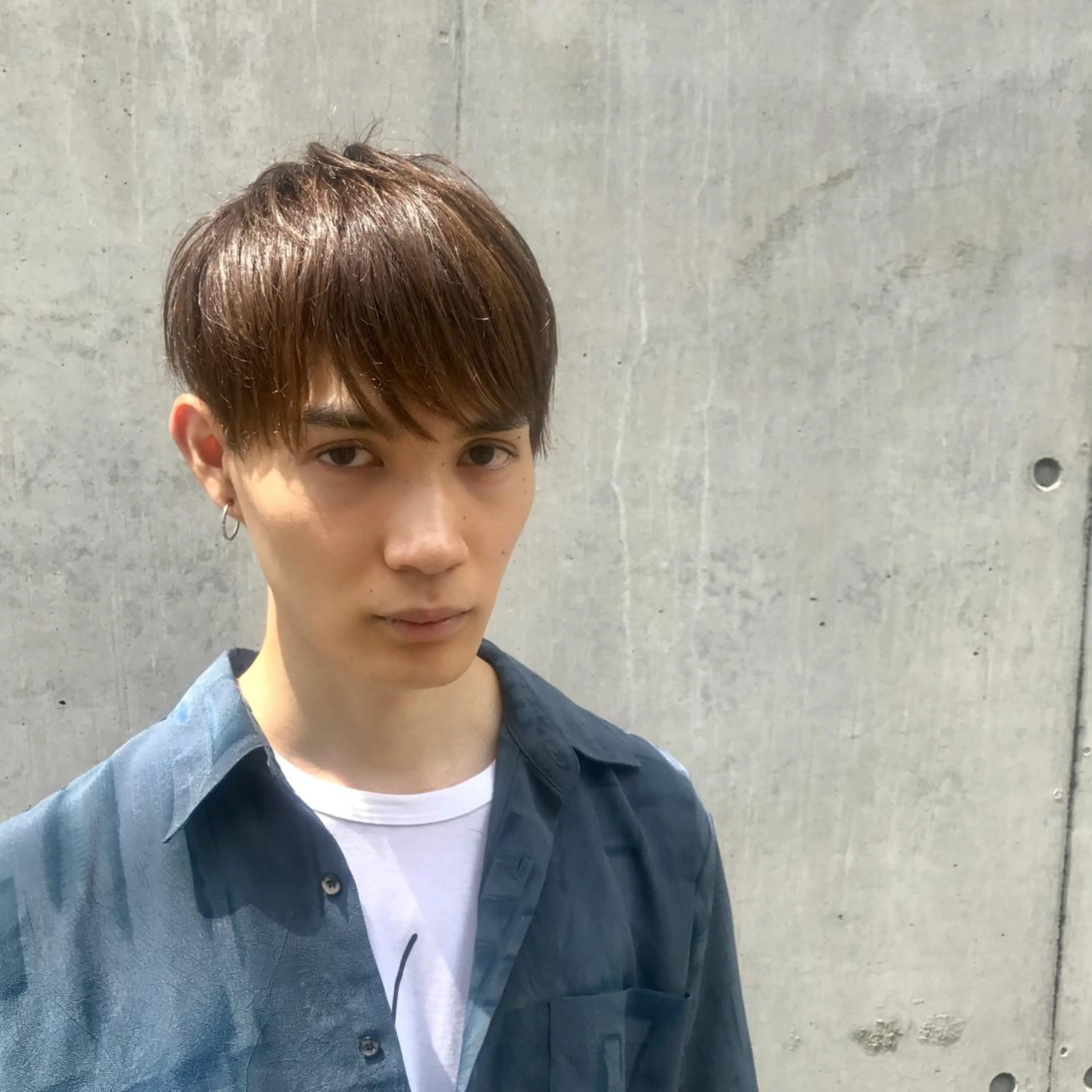 ショート カラー メンズ マッシュ 住本 大明のヘアスタイル