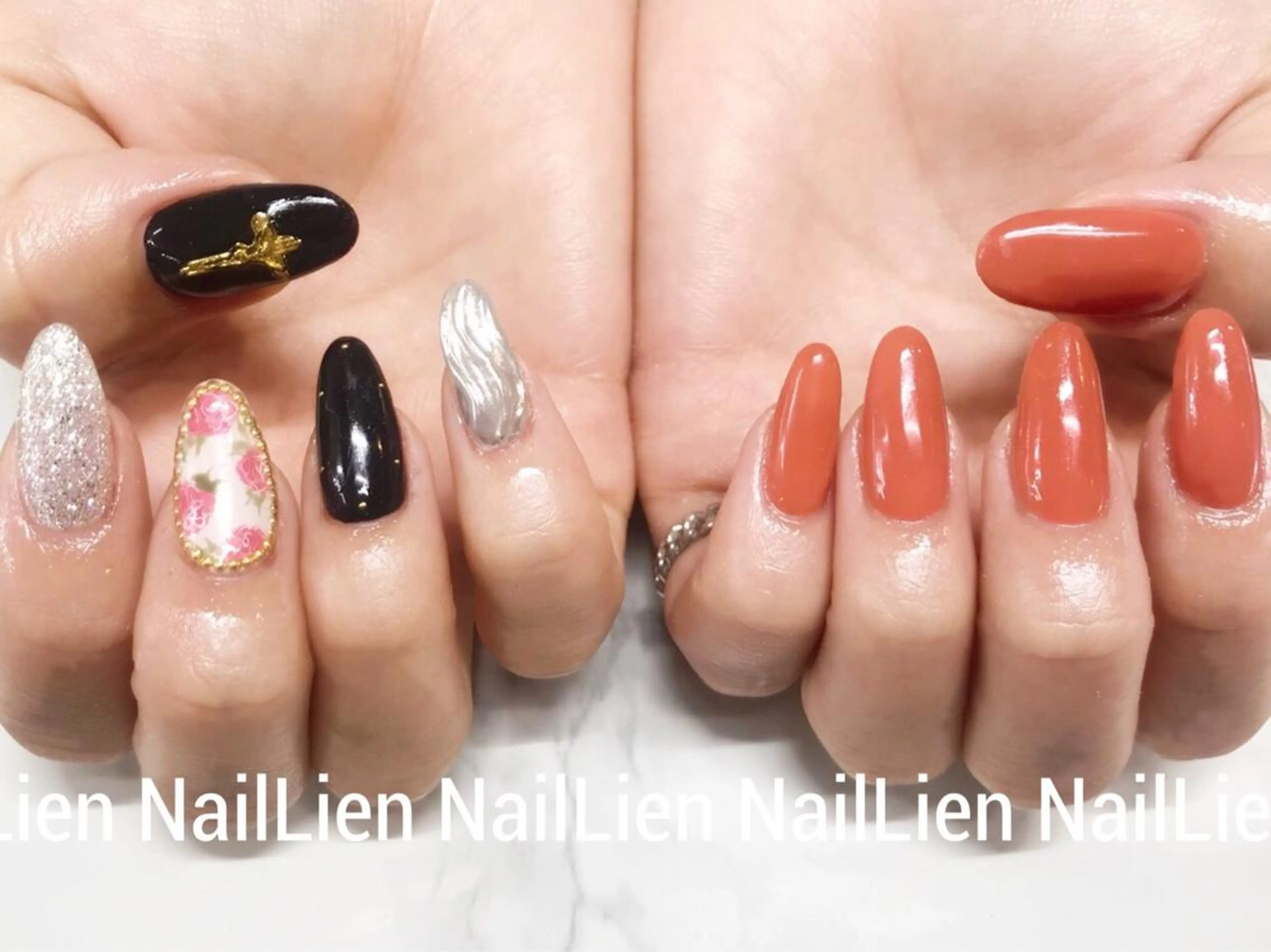 ネイル 持ち込み ワンカラーネイル Nail lieNのネイルデザイン
