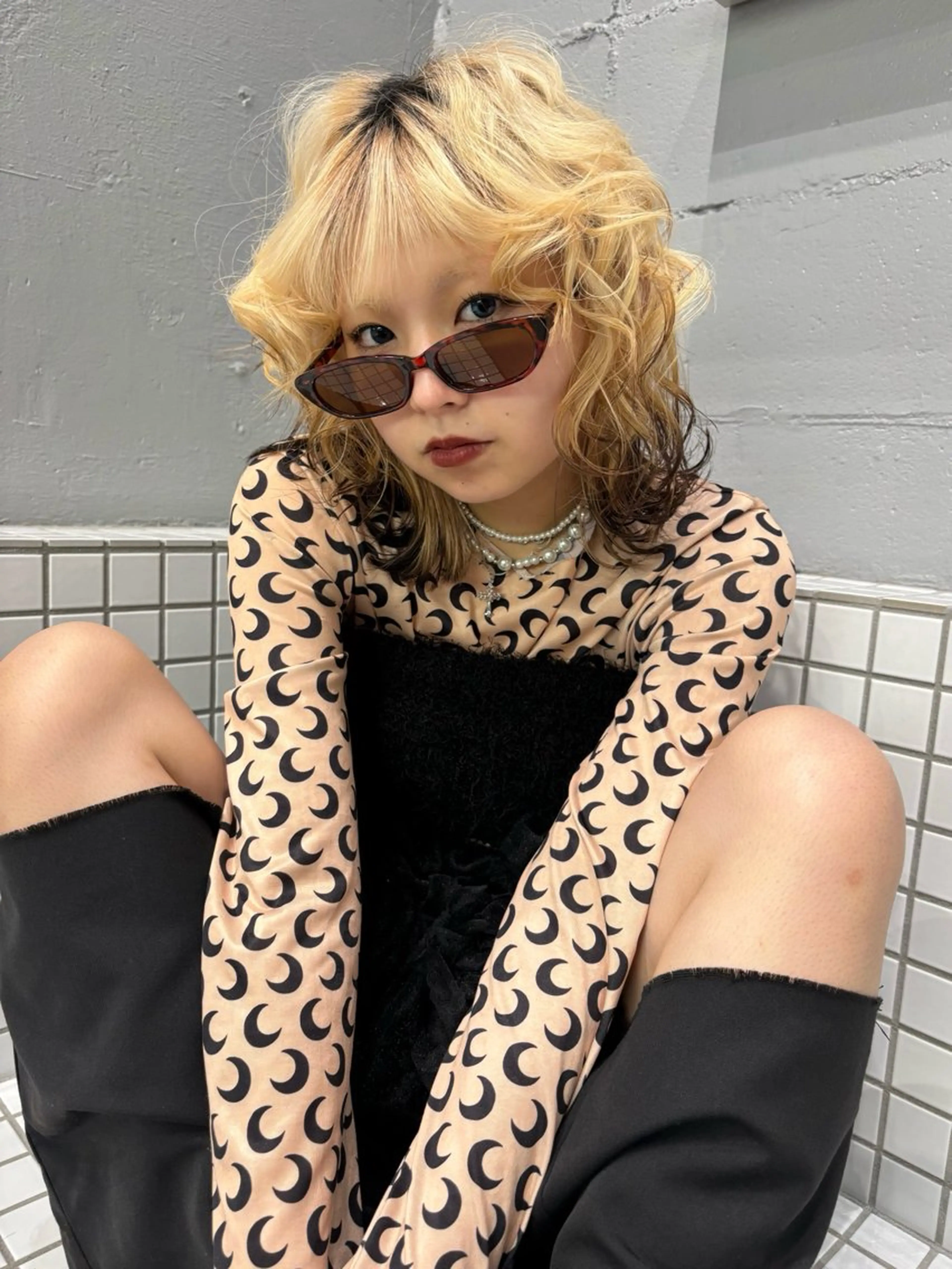 ヘアアレンジ ⭐︎ハイトーン /レイヤー✩momoのヘアスタイル