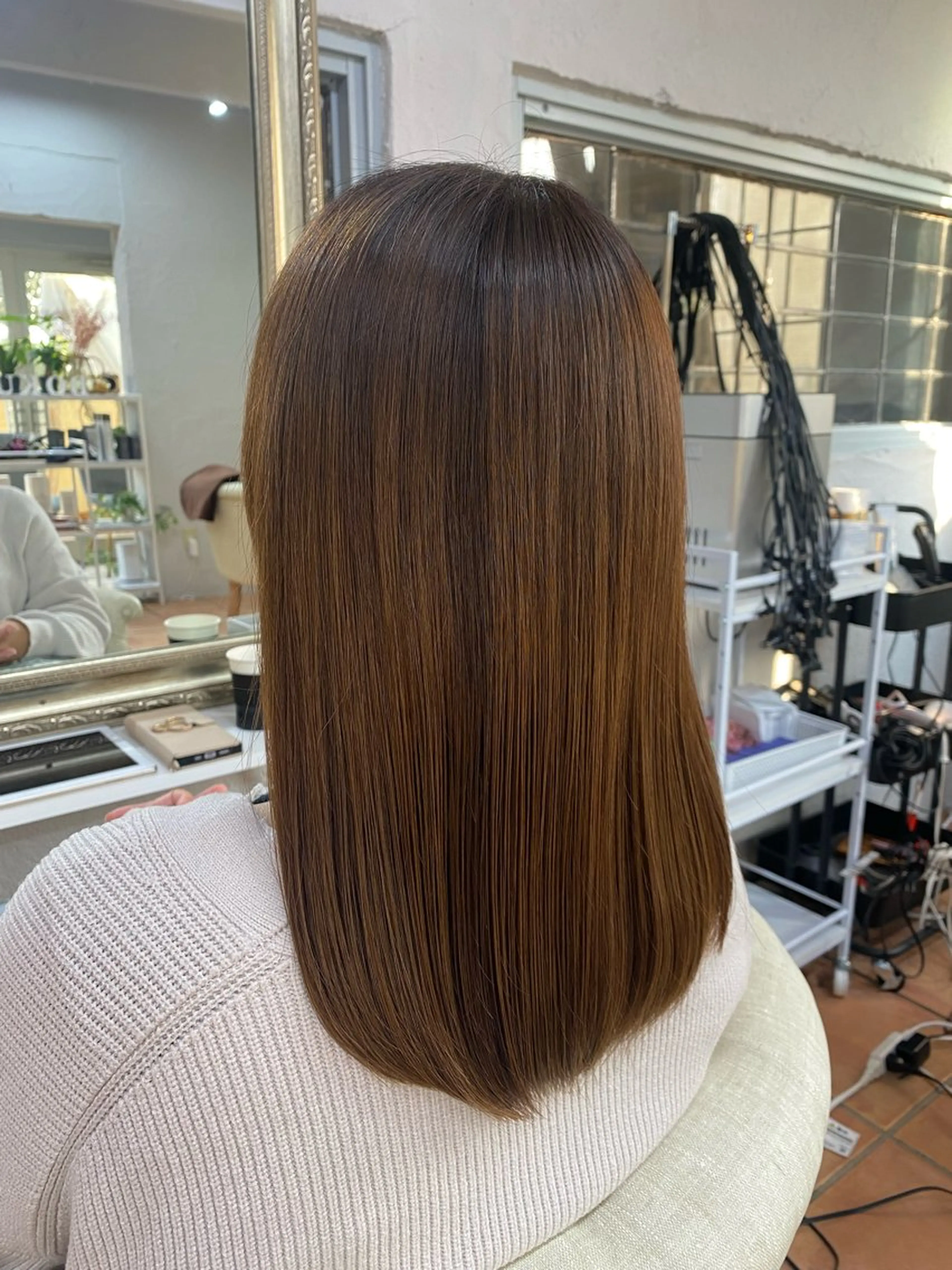 セミロング 髪質改善美容室bokuno3号店所属・MAYU🩶土浦/ 髪質改善/矯正のヘアスタイル