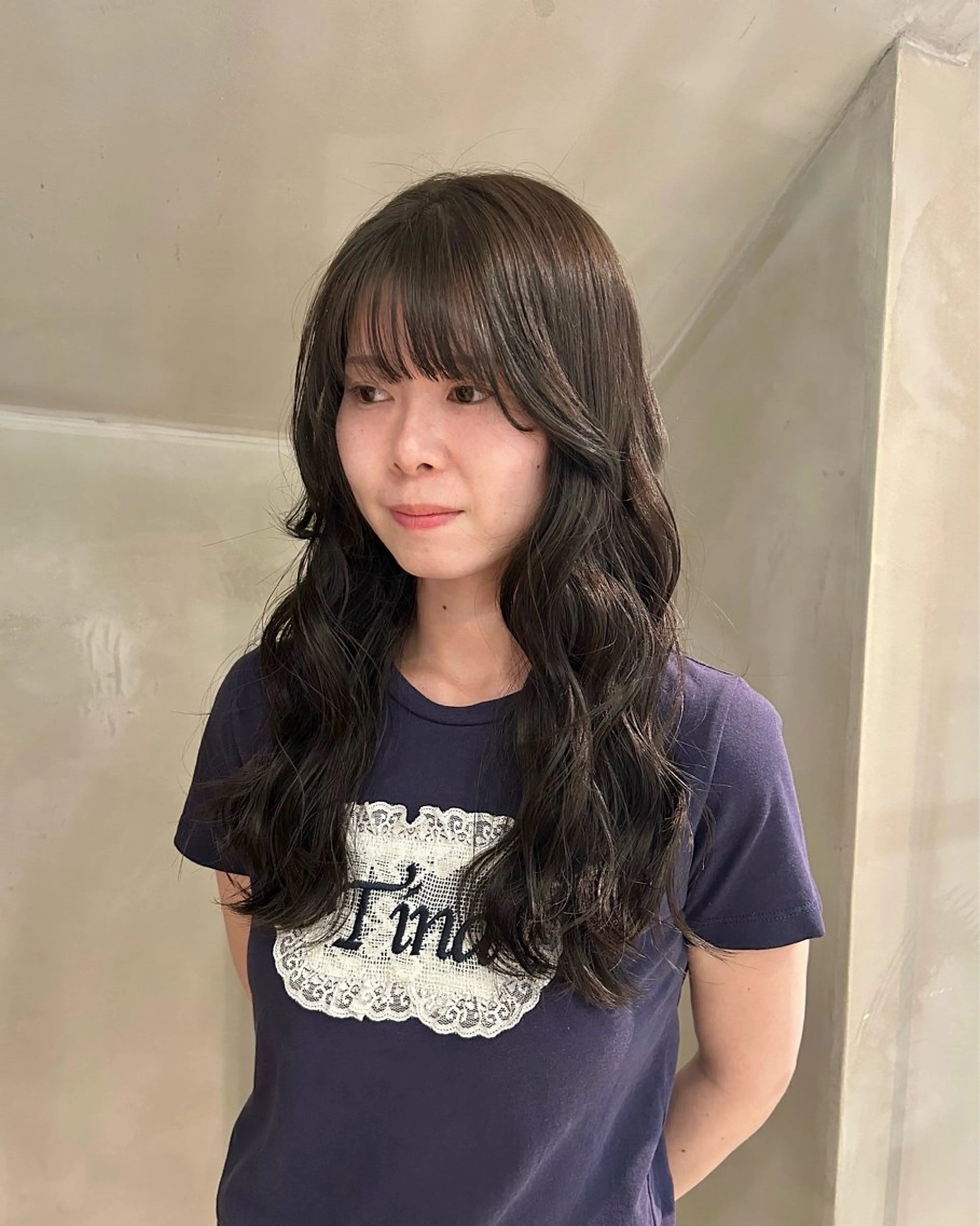 ロング カラー アッシュ アッシュブラウン ブラウンカラー 透明感カラー aina🐱 カラー/ストレートのヘアスタイル