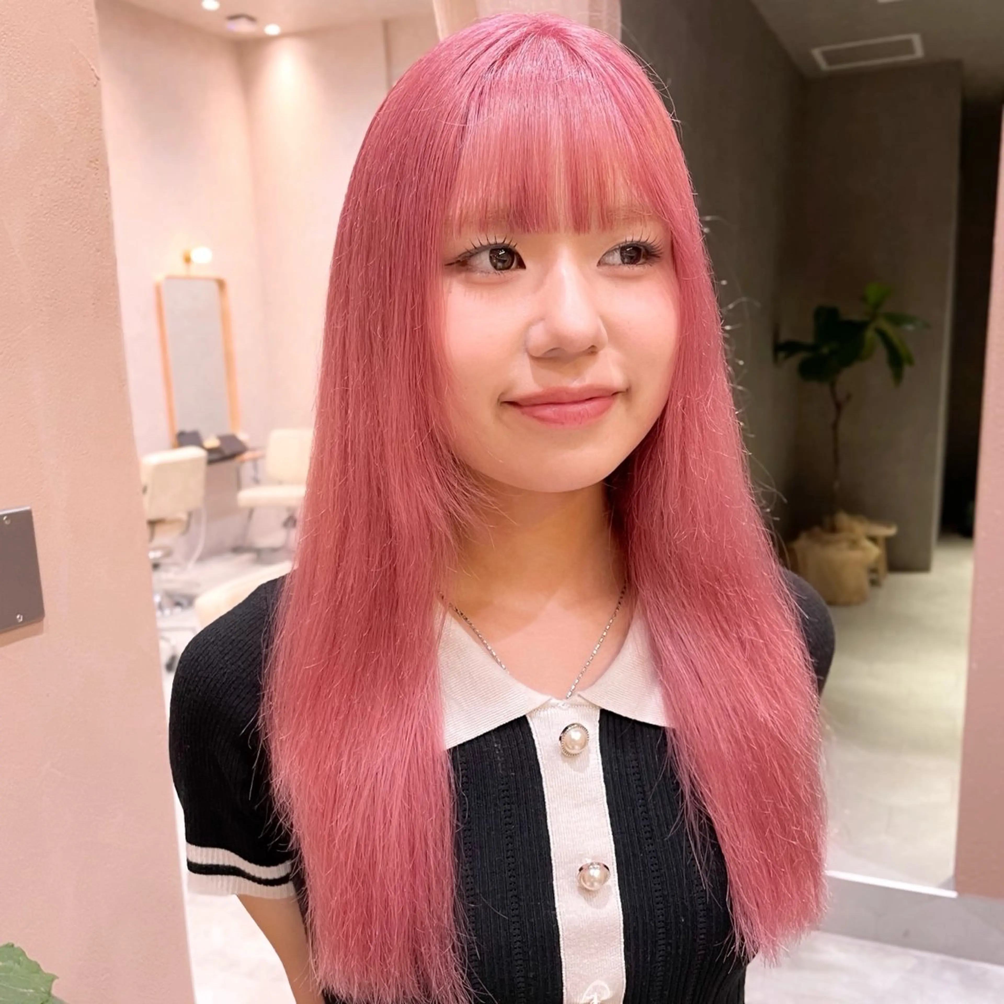 ロング カラー ブリーチ ピンクカラー ブリーチ/暖色/ ダブルカラー/ゆきなのヘアスタイル