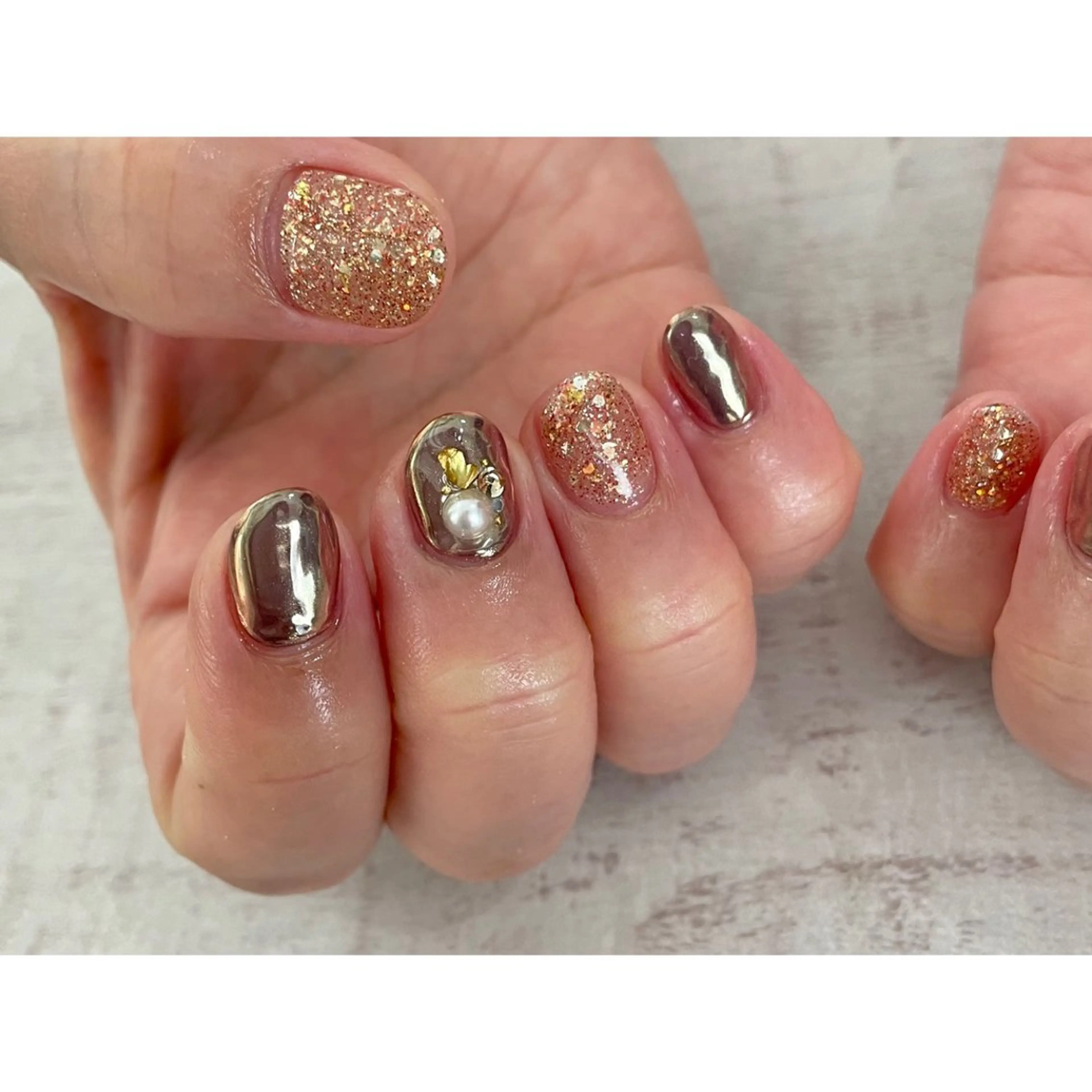 ネイル 𖡼 yumenoのネイルデザイン