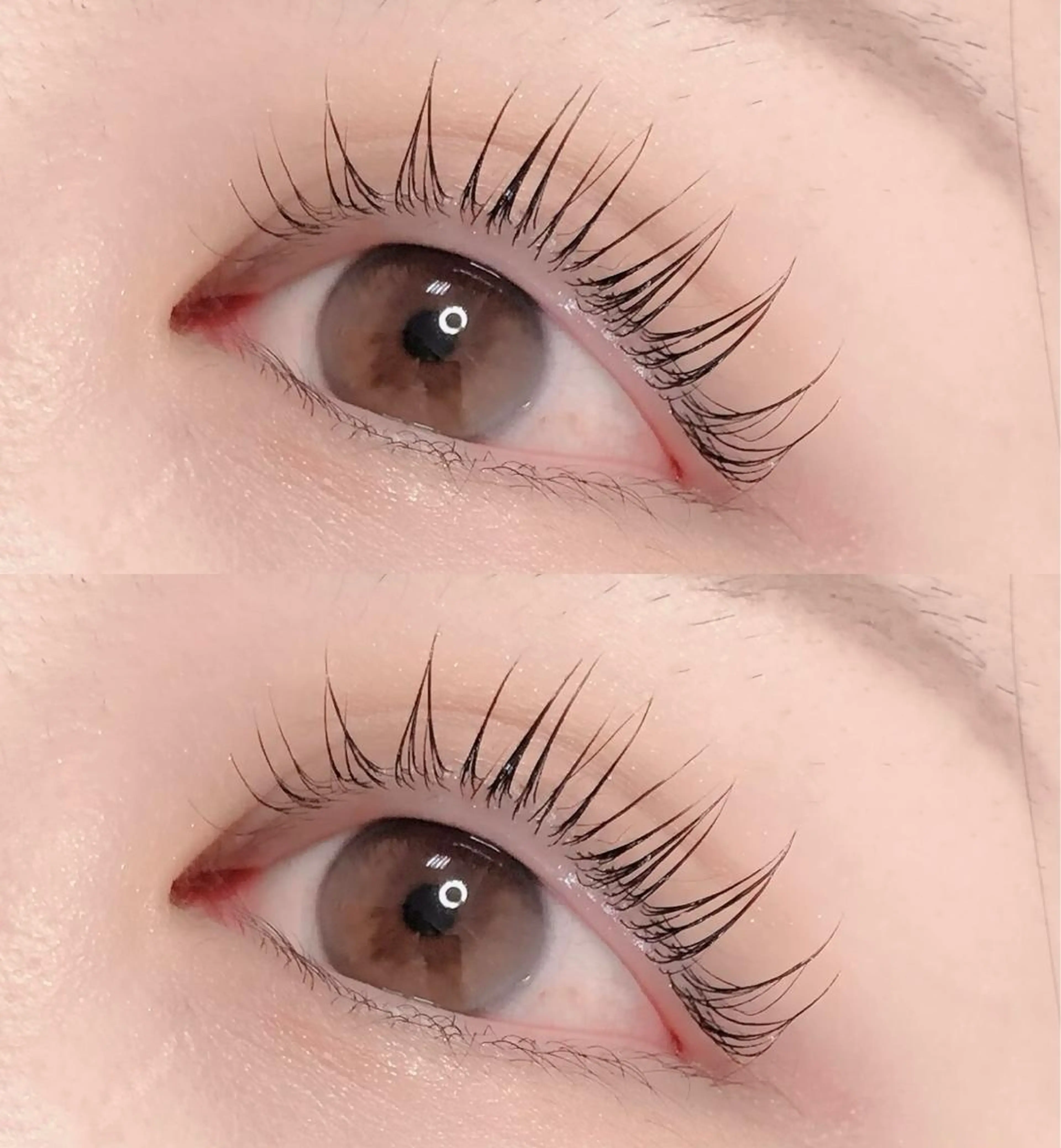 上がりすぎない緩めのまつ毛パーマの写真