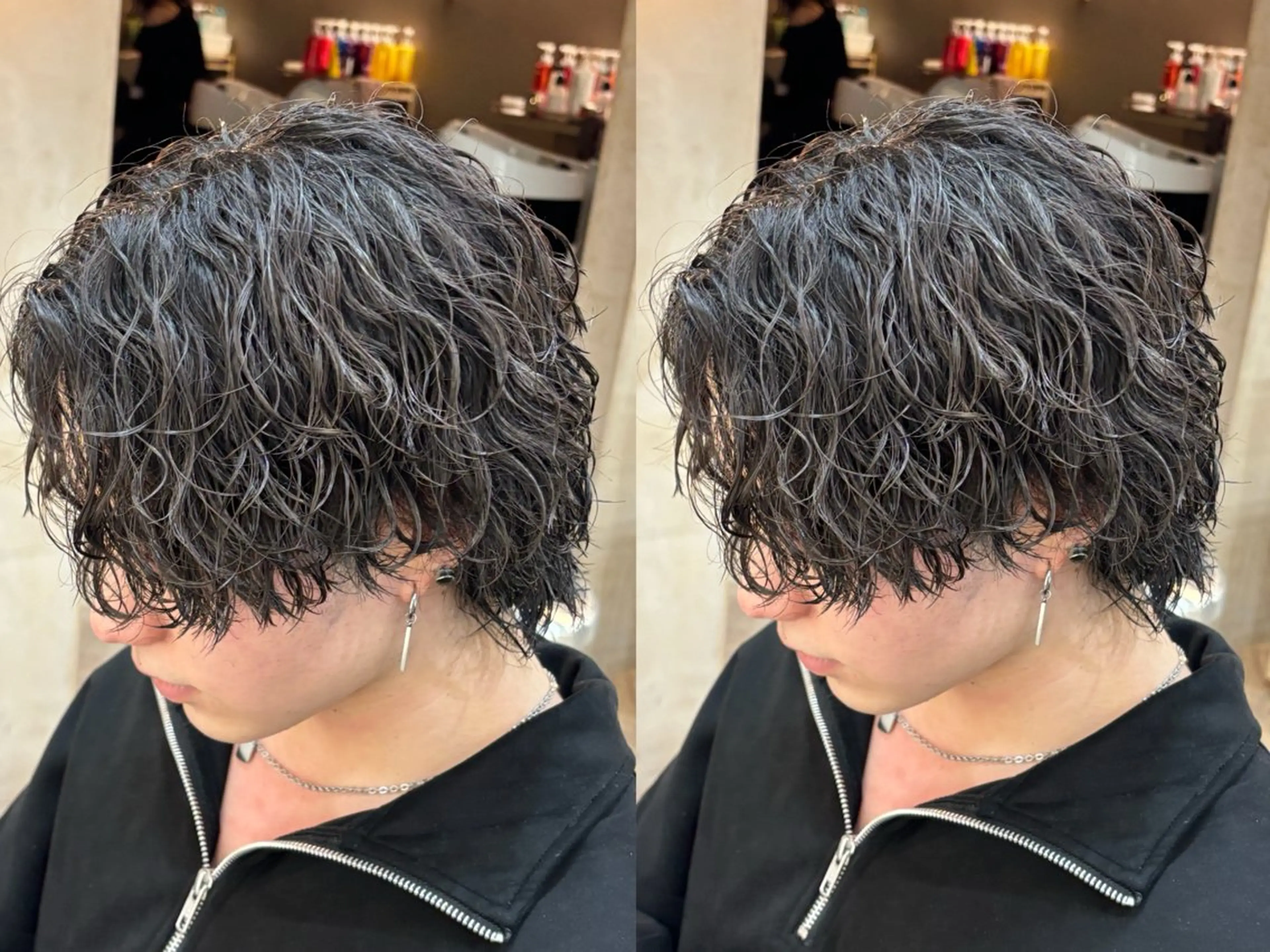 ショート パーマ メンズ カット パーマ トリートメント パーマ職人DAIKI ツイスパ/波巻きのヘアスタイル