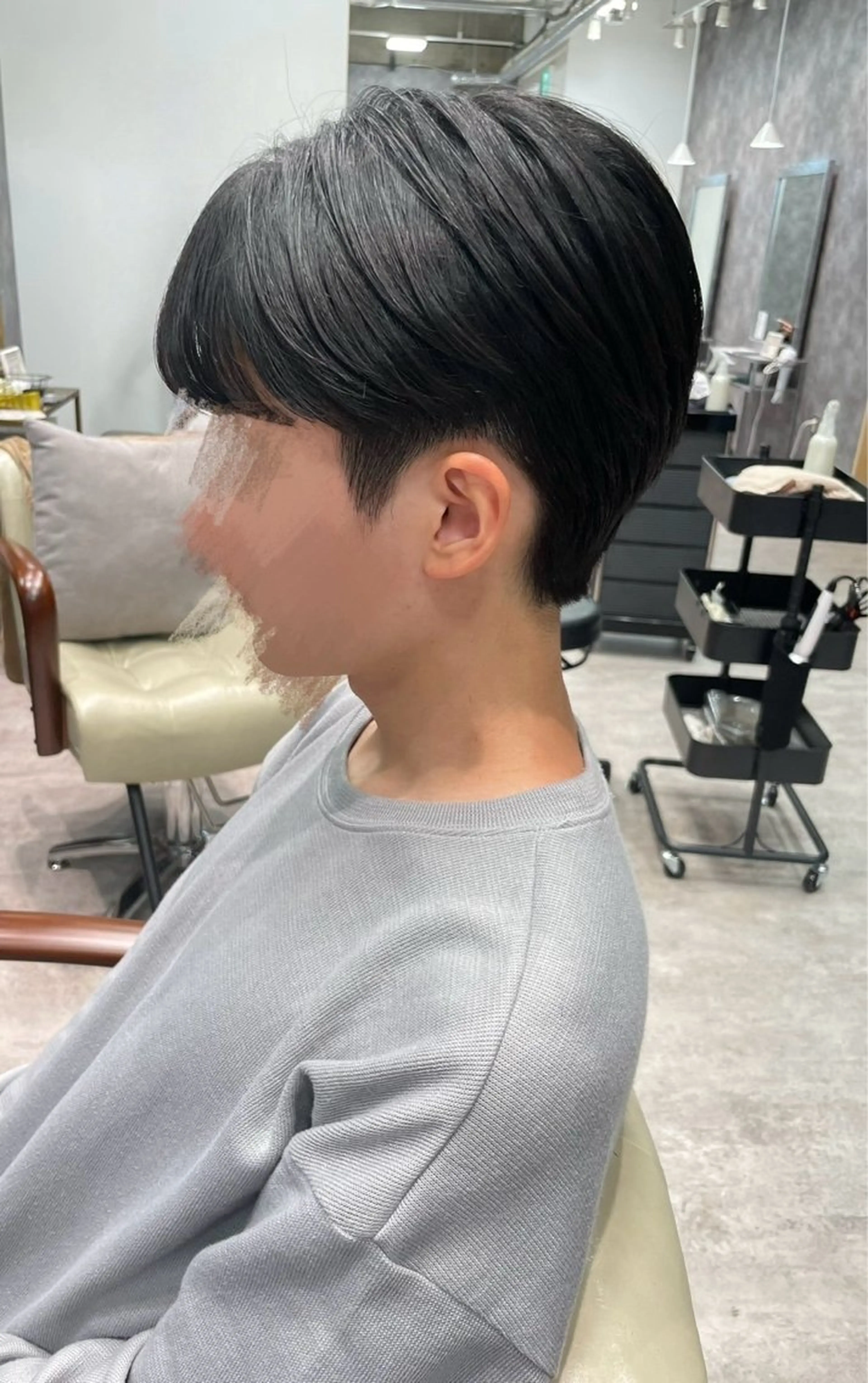 メンズ🩶カット＆ニュアンスパーマ【韓国風🇰🇷】の写真