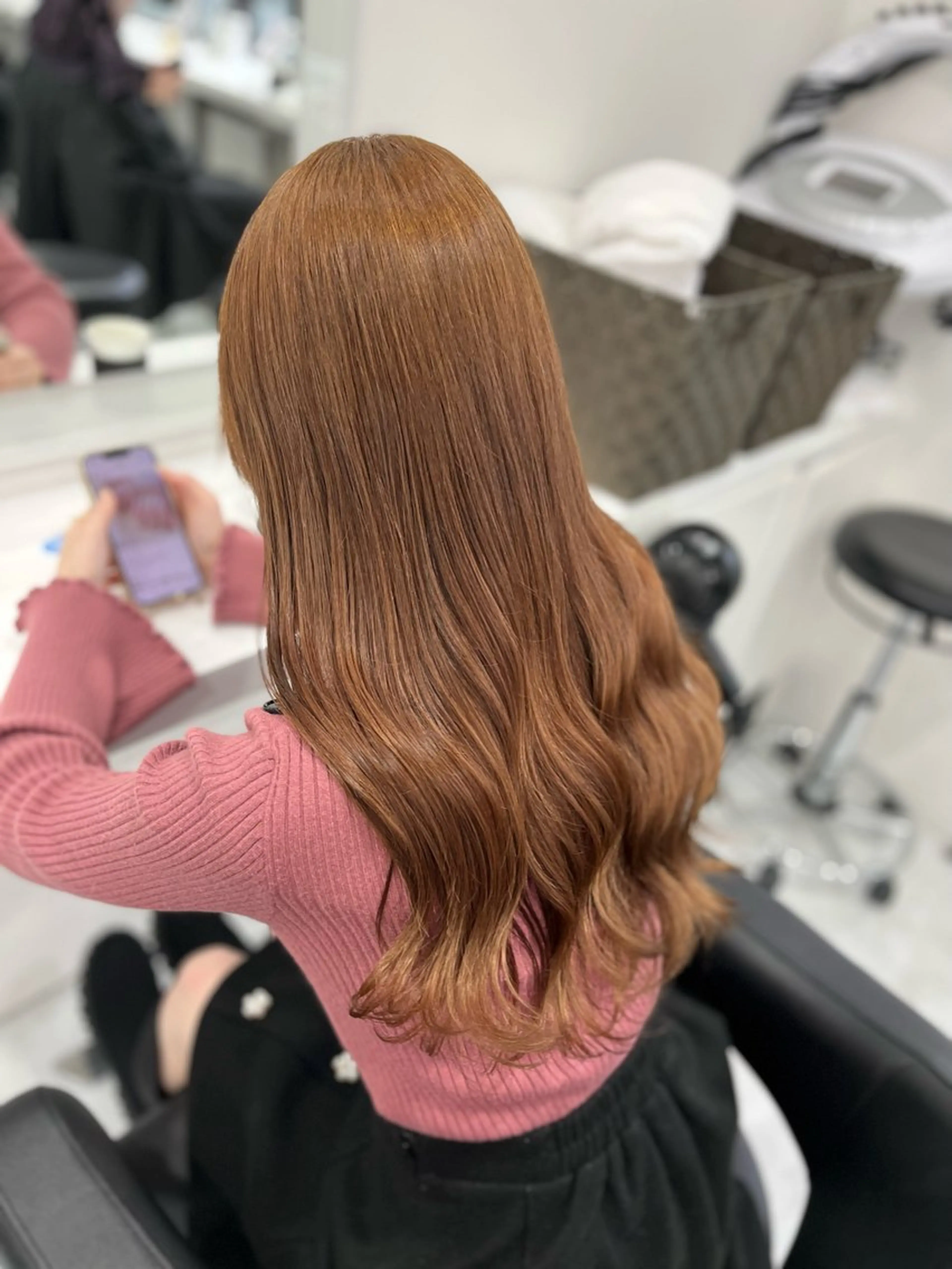 ロング カラー 🫧うる艶トレンド 🫧透明感カラーのヘアスタイル