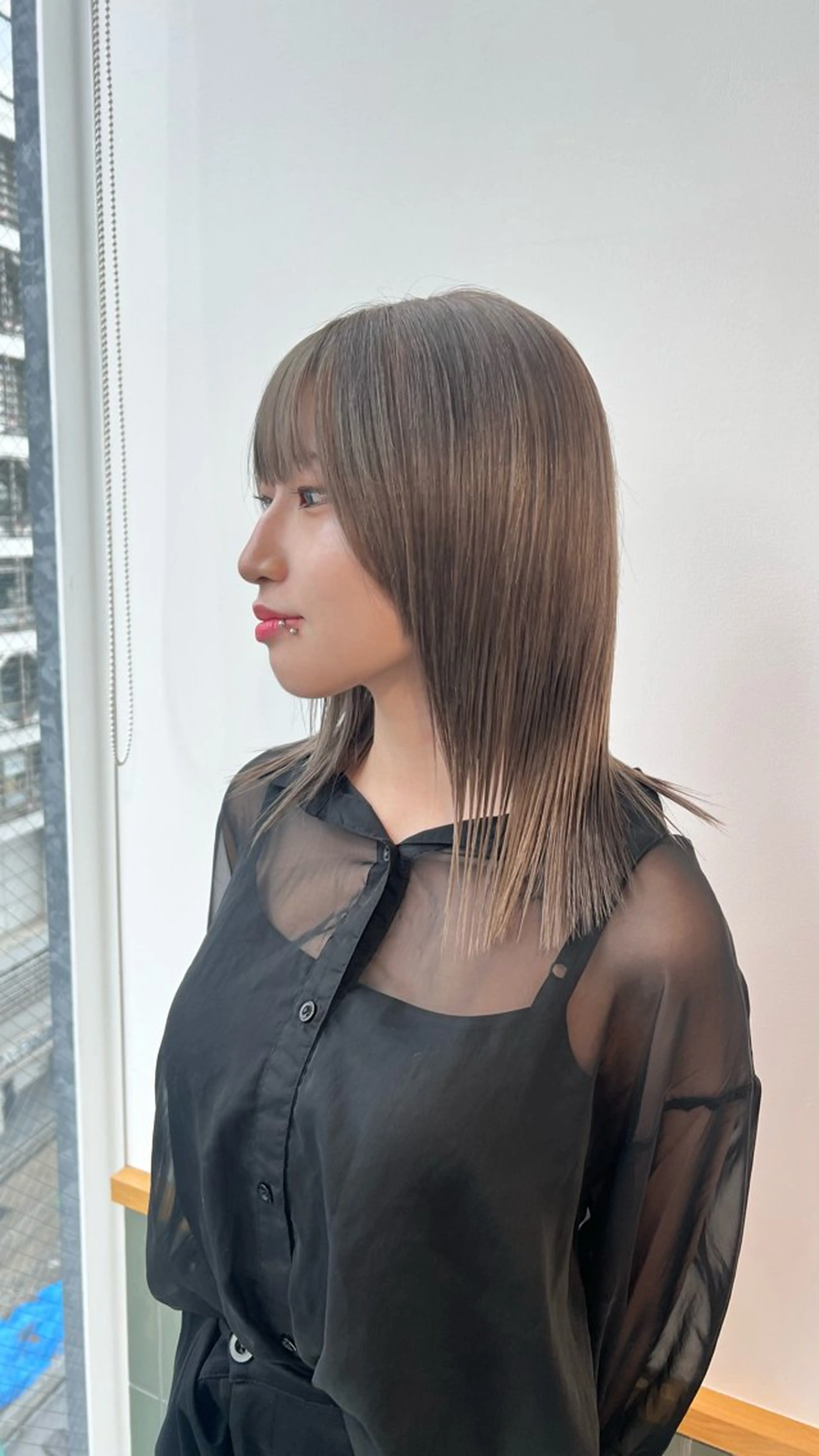 ロング カラー グレージュ カット ヘアカラー トリートメント レイヤー/透明感 カラー🌿KANTAのヘアスタイル