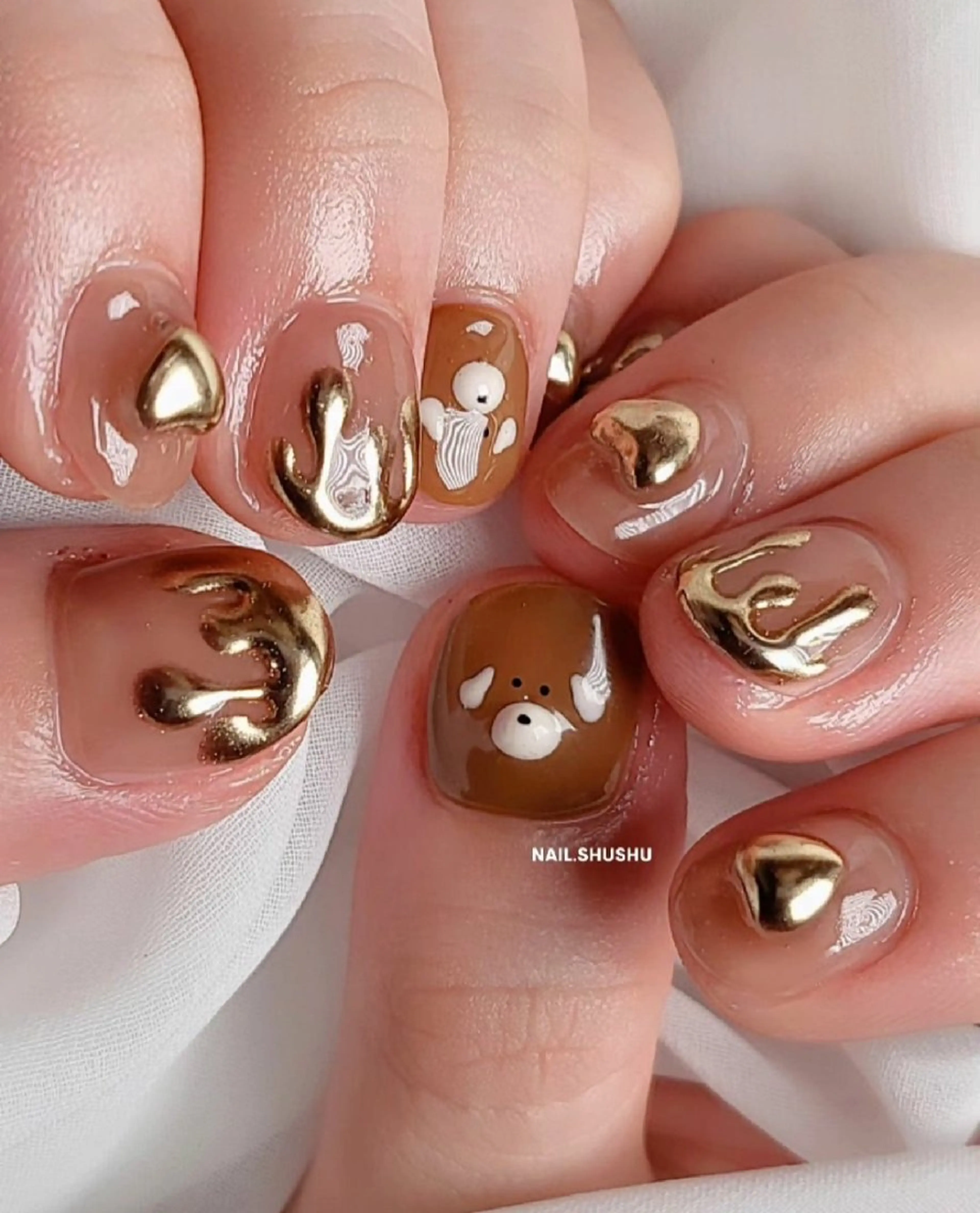 ネイル 持ち込み ニュアンスネイル ワンカラーネイル シンプルネイル 夏ネイル 3dパーツ/流行り 👧shushu❤️のネイルデザイン