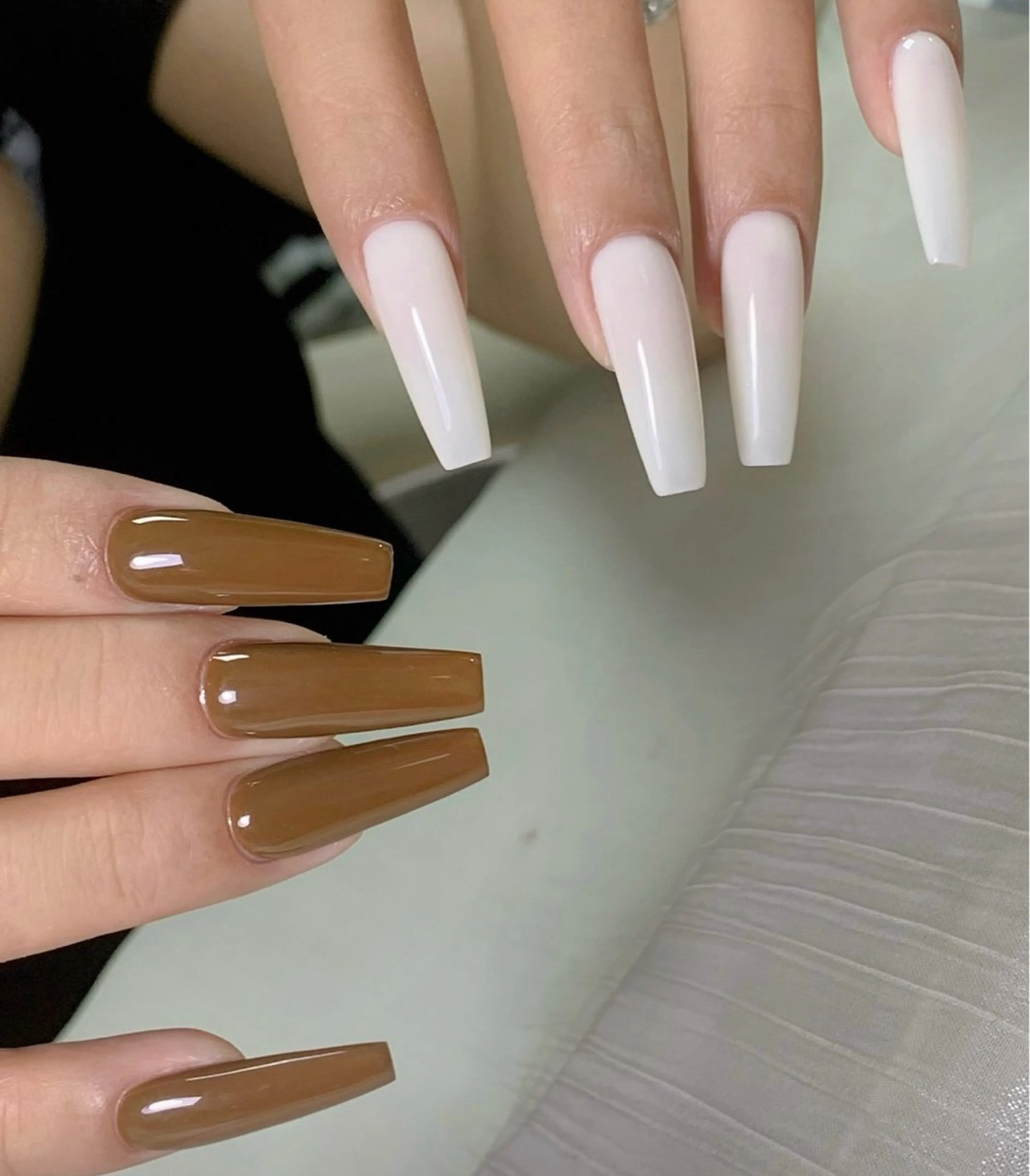 💗長さだし、ワンカラー/マグネット6980💅 シールつけ放題､爪の長さを整えて、♪美しく自然な指先に✨の写真