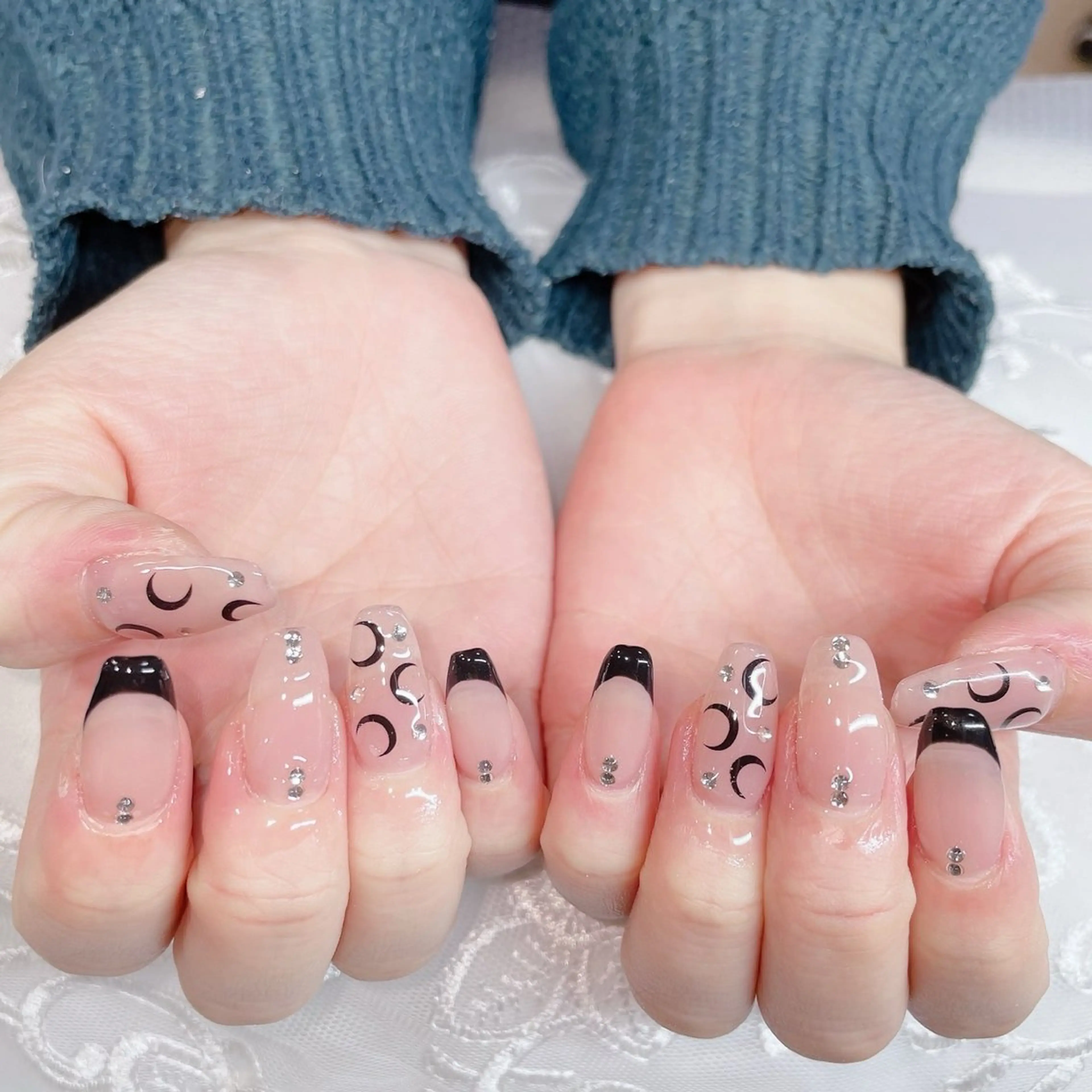 ロング ハンドネイル ハンドケア 💜MIYA nail川崎店のネイルデザイン