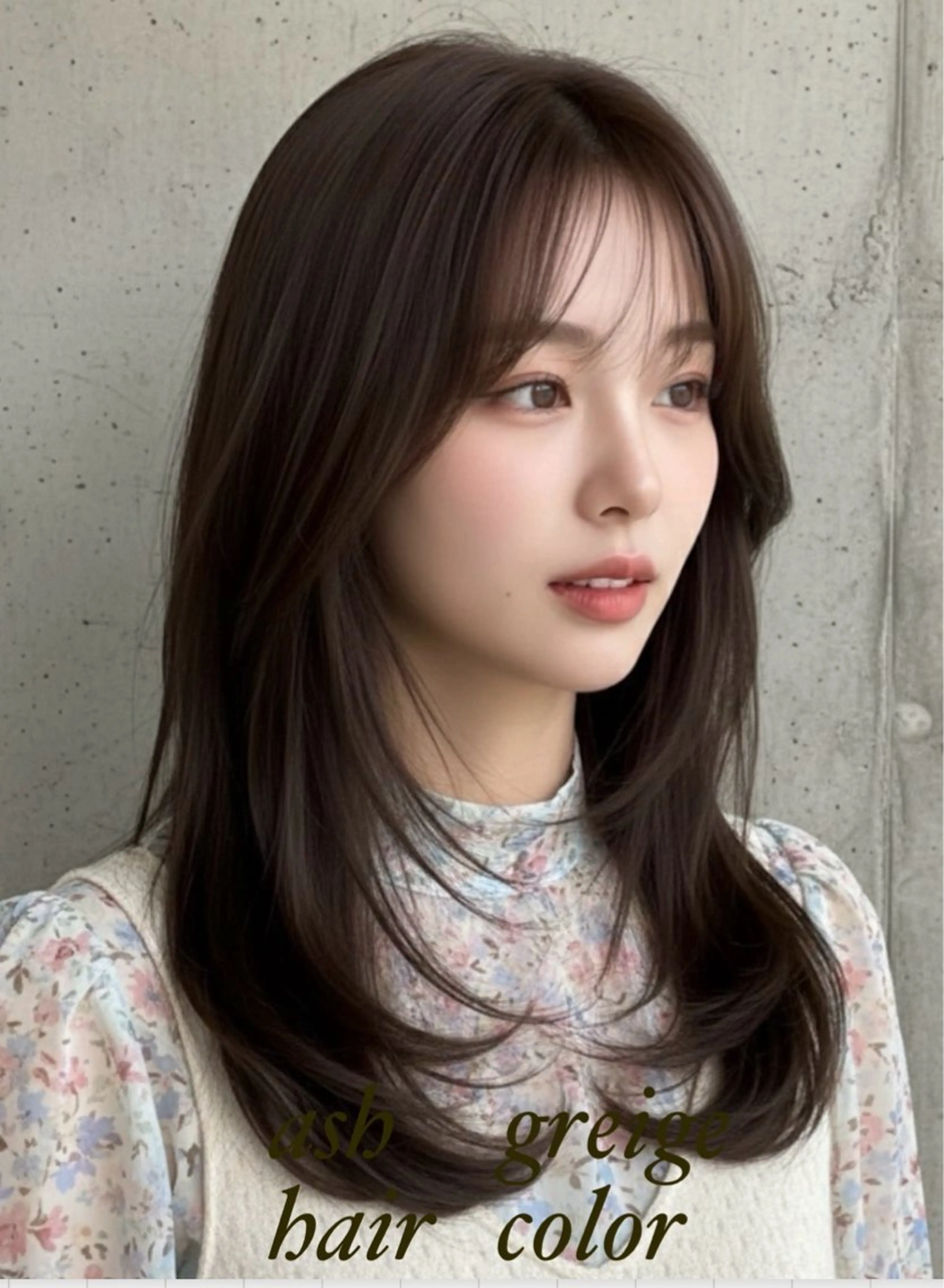 セミロング カラー カット ヘアカラー トリートメント M.SLASH 辻 孝志のヘアスタイル