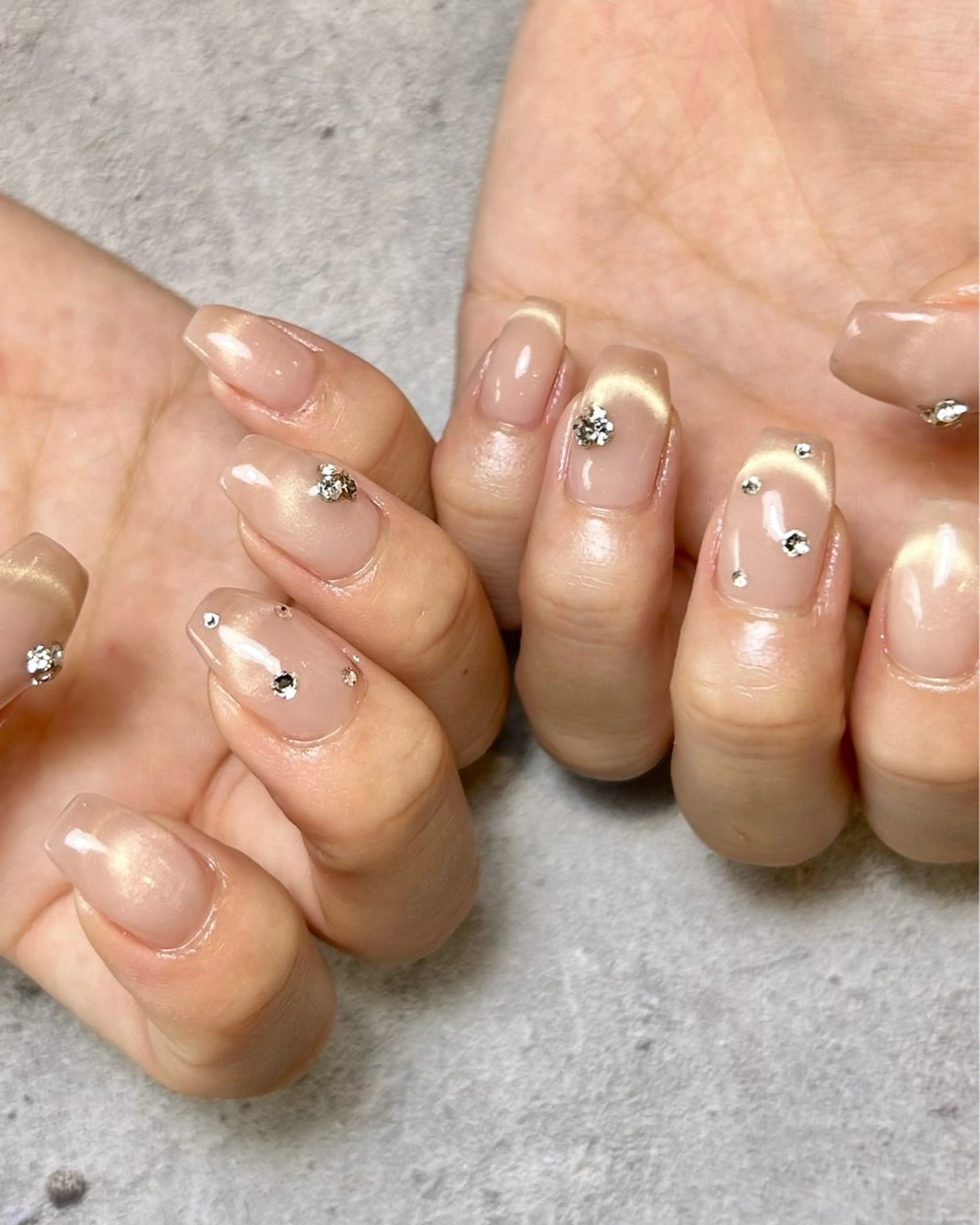 ネイル フレンチネイル マグネットネイル ハンドネイル Reflection marikoのネイルデザイン