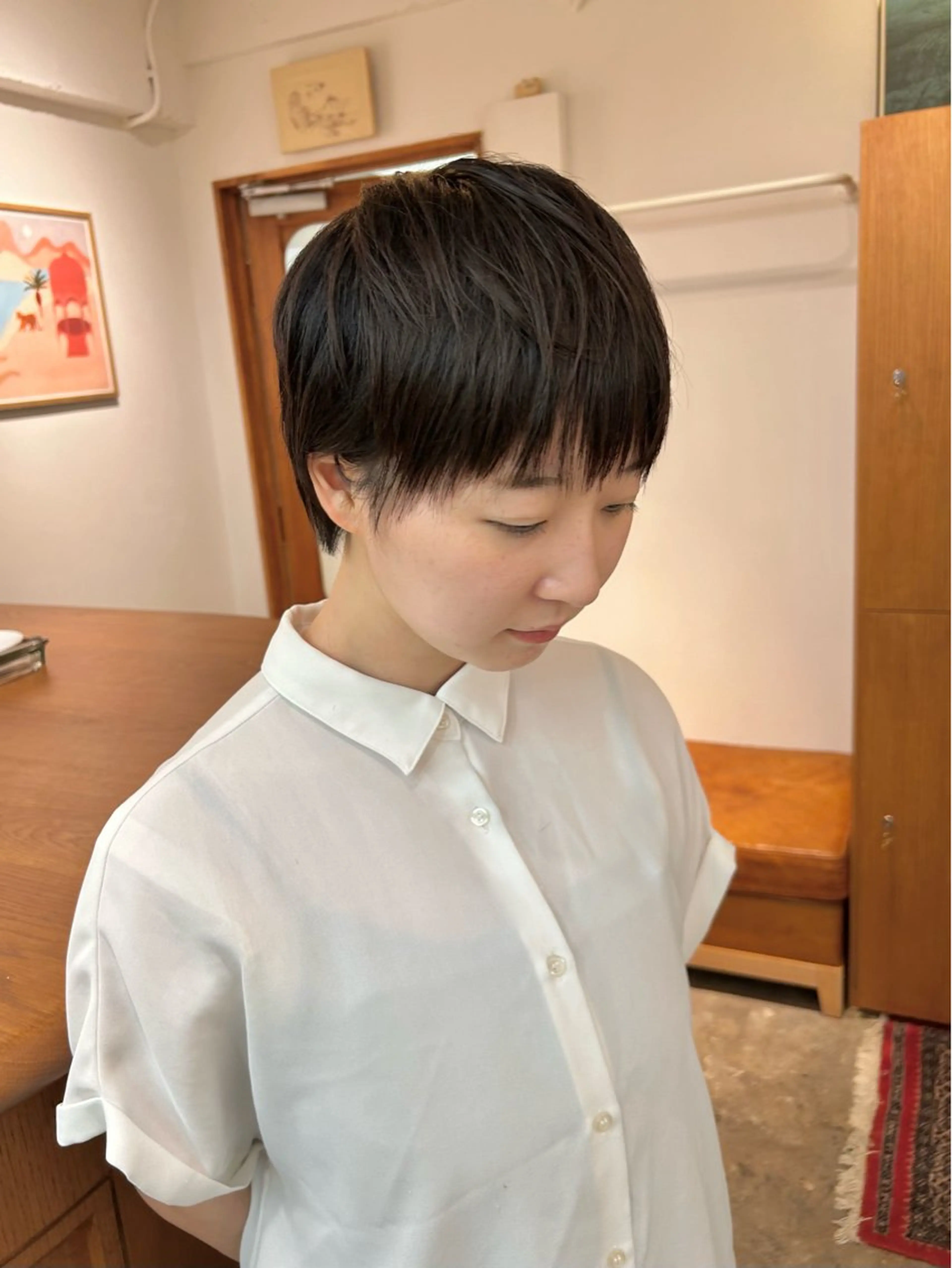 ショート ENIEN MAKE'S 立川所属・綾/ベージュカラー /パーマ🩰のヘアスタイル