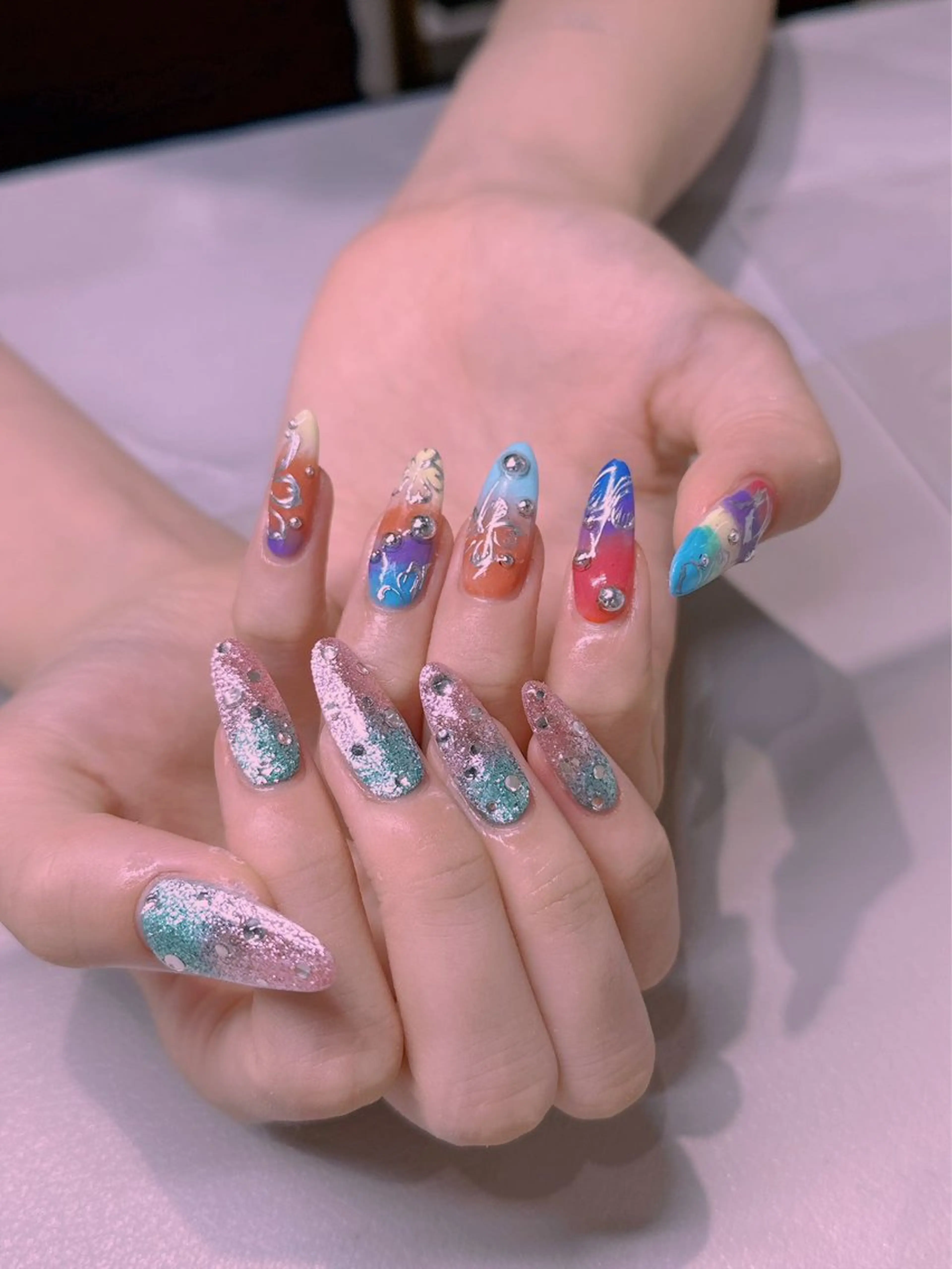 ネイル 長さだし専門店 M2 rikaのネイルデザイン