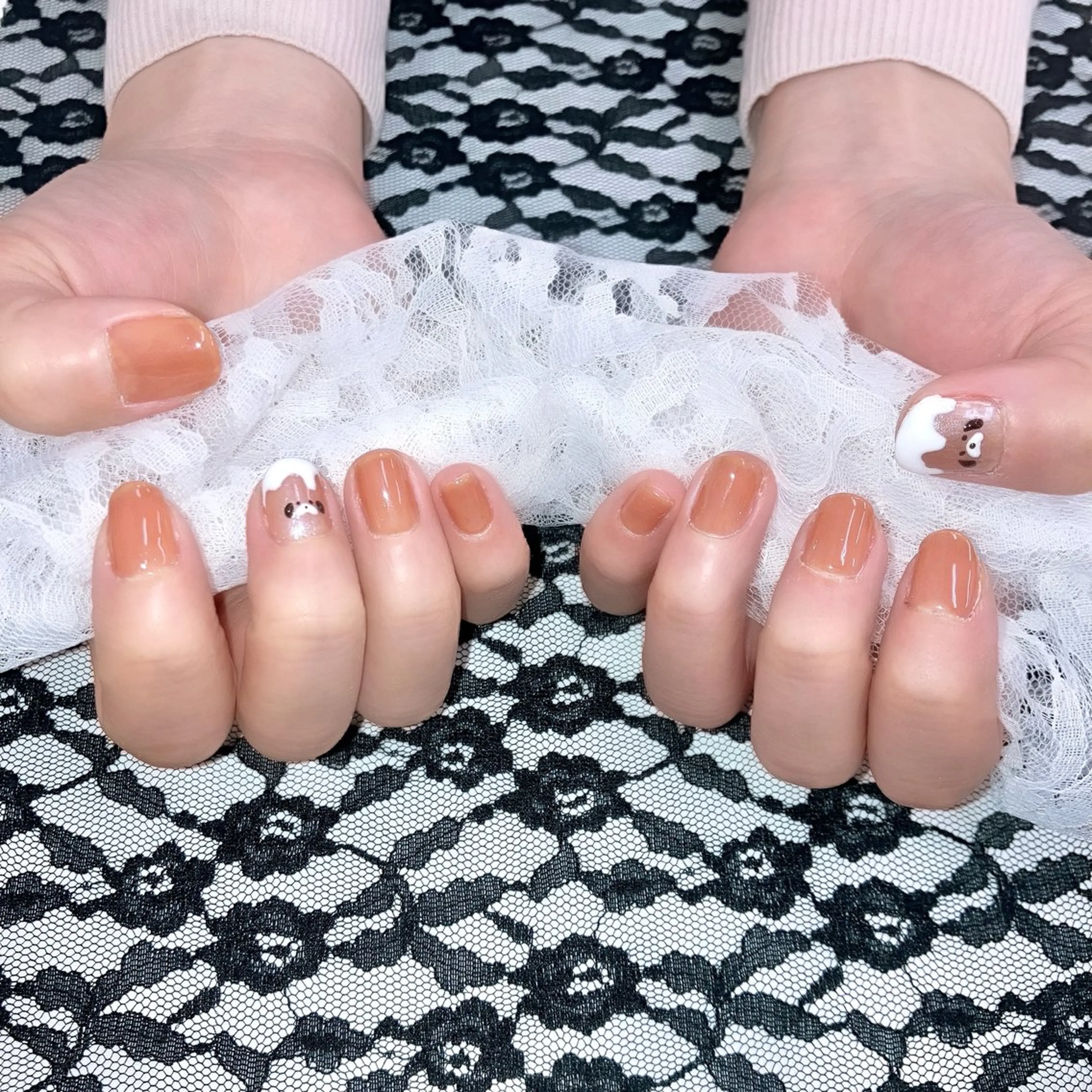 ネイル アートネイル フラッシュネイル フレンチネイル セプトアカデミー miyuのネイルデザイン