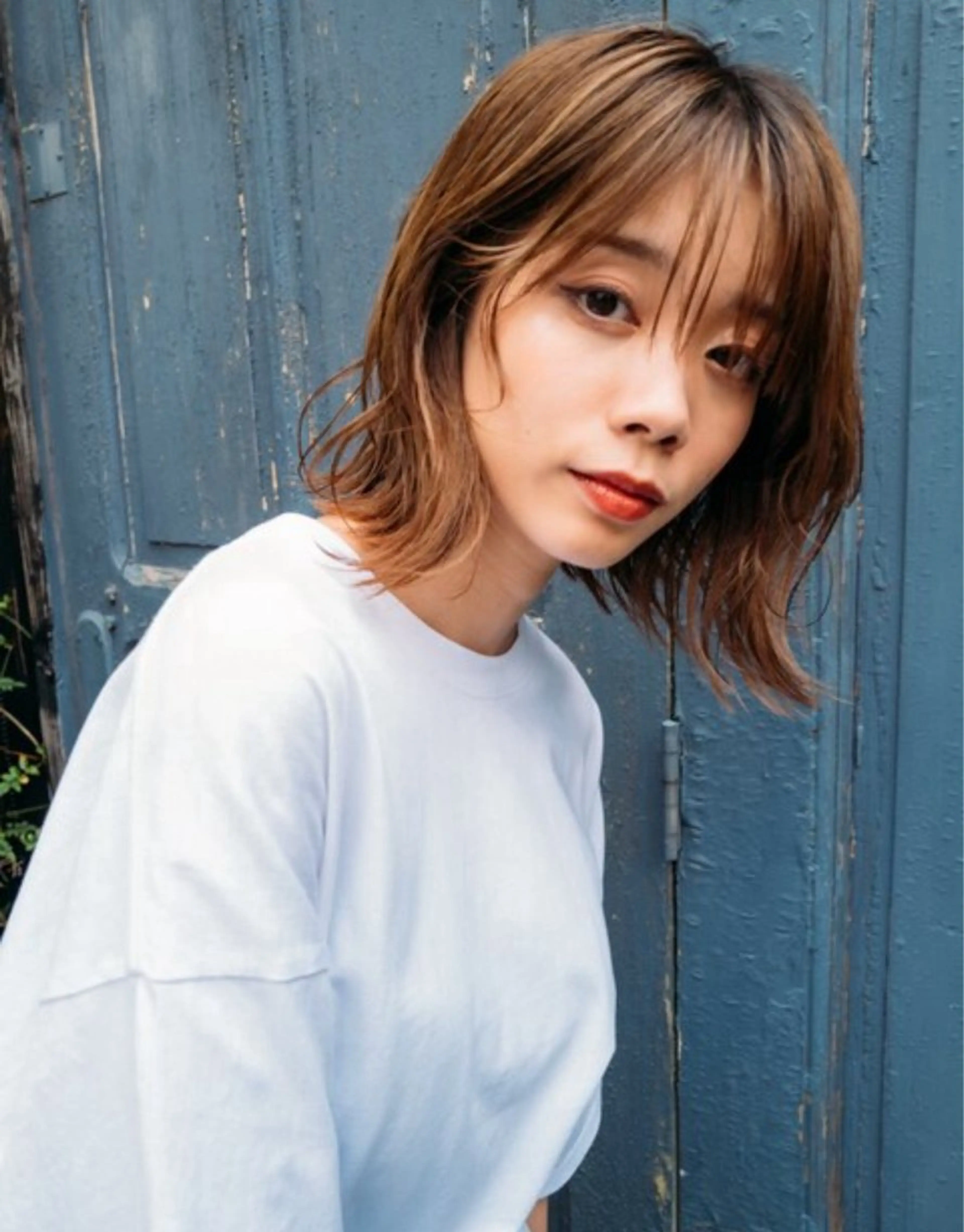 ミディアム カラー 透明感カラー/ くびれヘア/ユウユのヘアスタイル