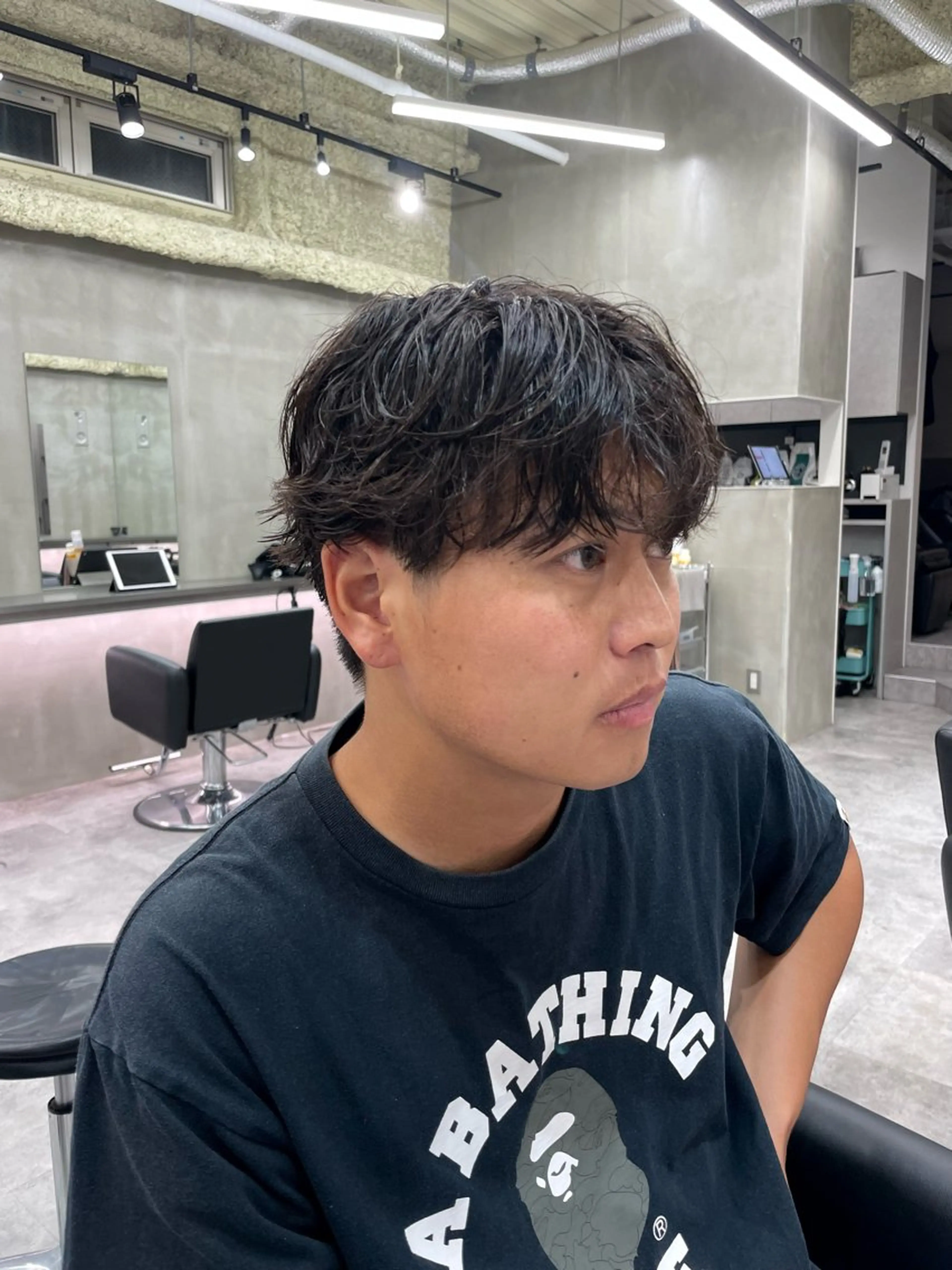 パーマ メンズ マッシュ メンズパーマ the path所属・the path Seiyaのヘアスタイル