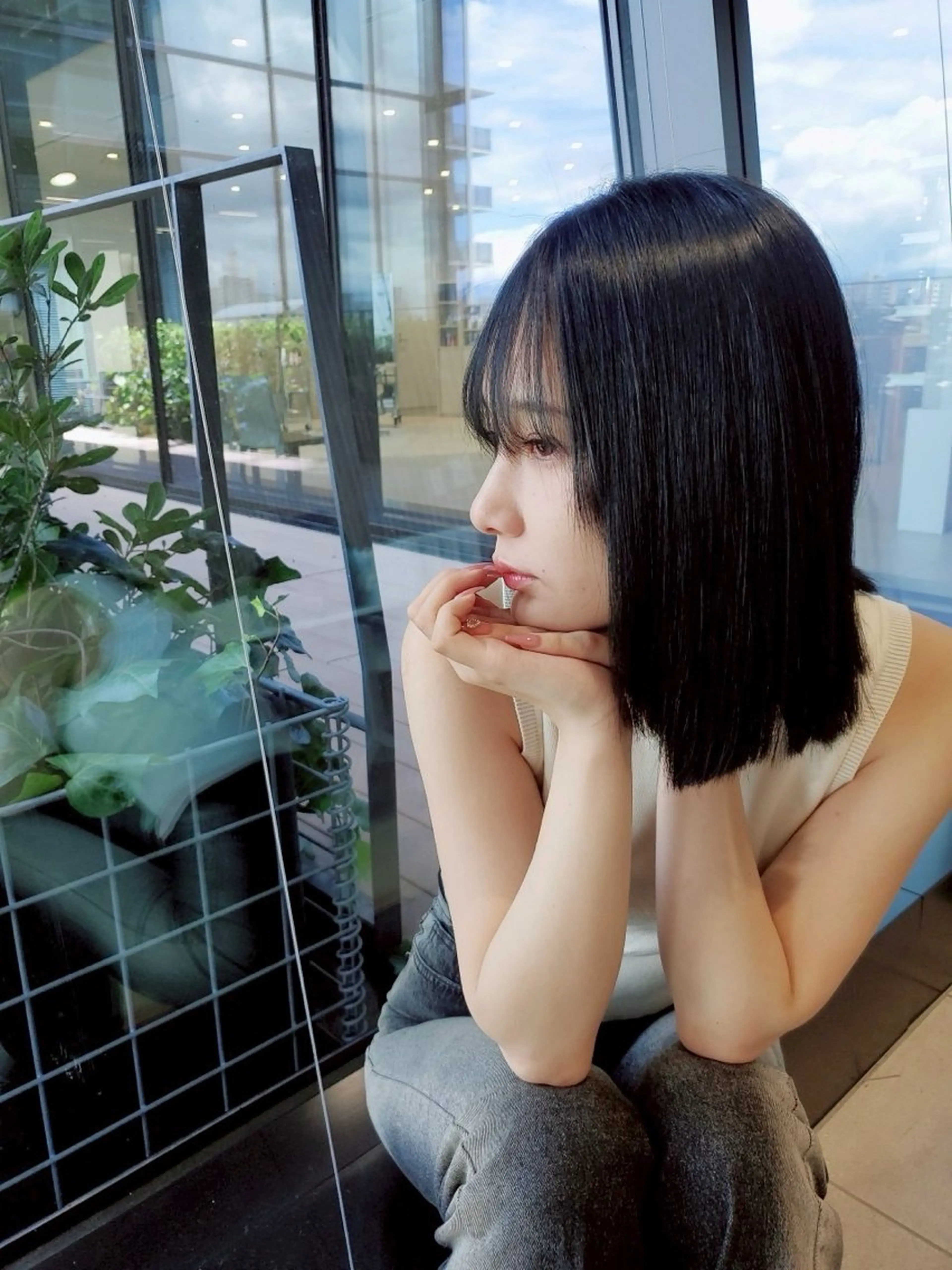 🌟フェイクブラック🖤『実習を控えている学生さん向けの黒染めを使わないカラー』￥4000の写真