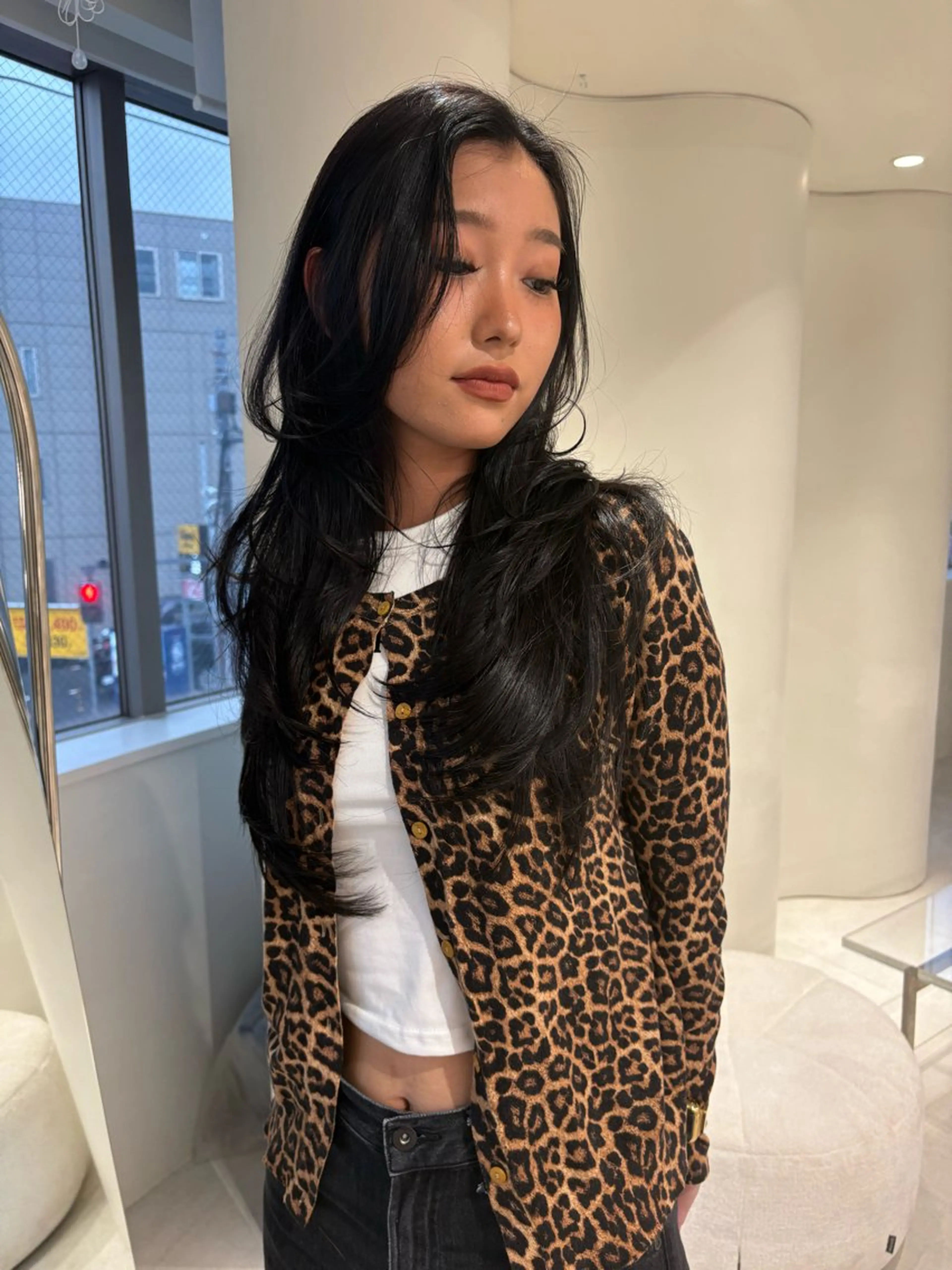 ロング カラー ブラウンカラー ダークブラウン レイヤーカット カット 海外レイヤー /NAGISAのヘアスタイル